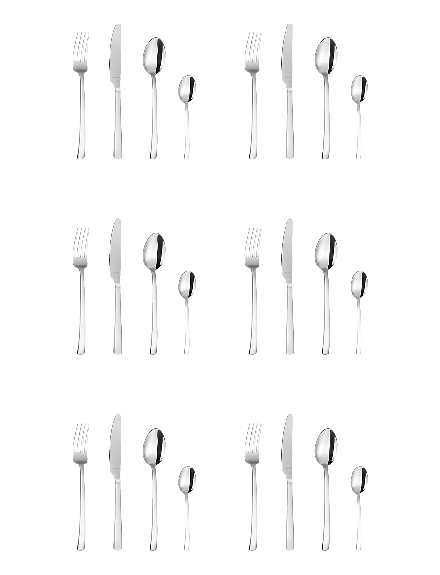 Amefa - Pontis Cutleryset 24-psc - söögiriistakomplektid - stainless sttel - 0