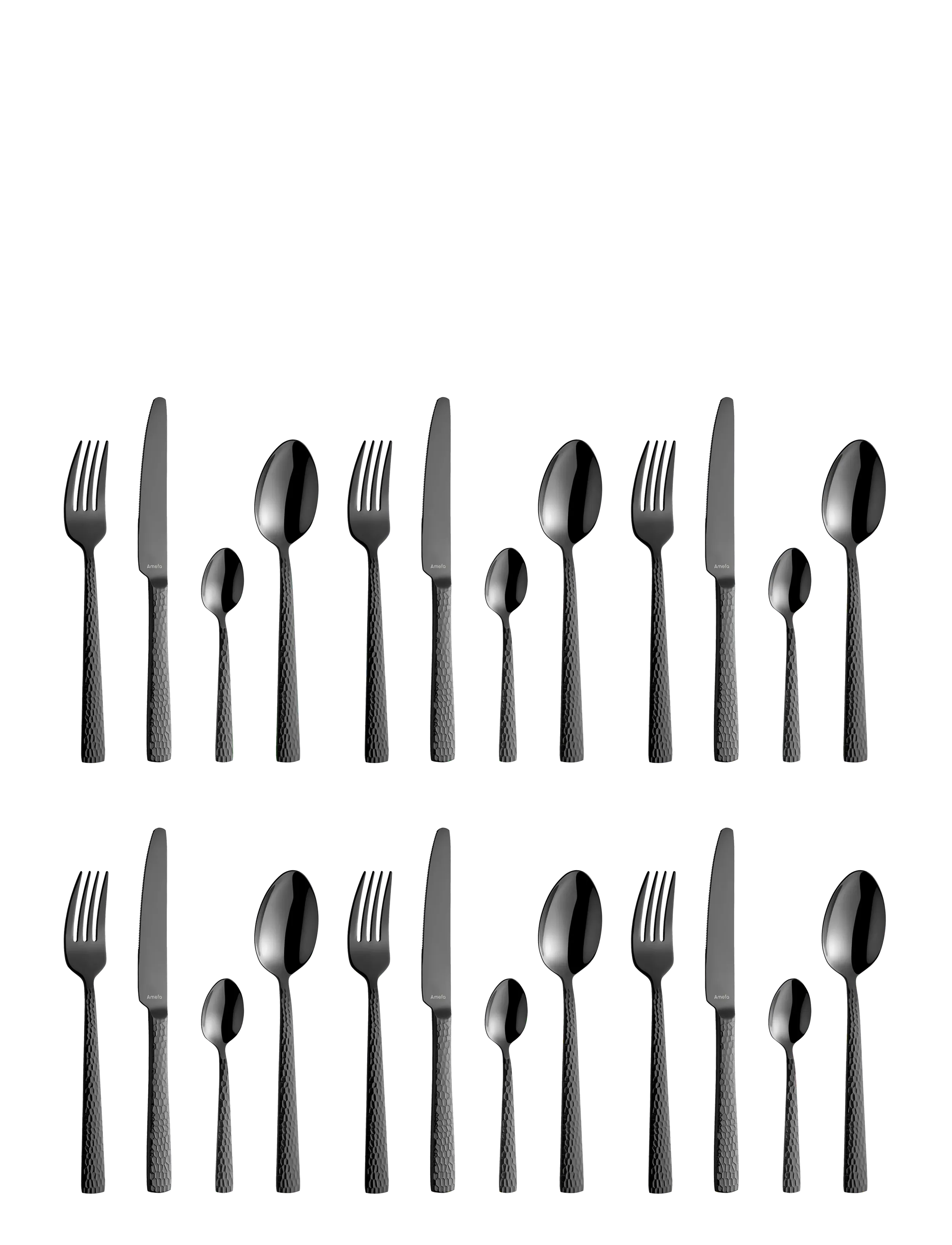 Amefa Felicity Cutlery Set 24-pcs - Amefa - BLACK / black