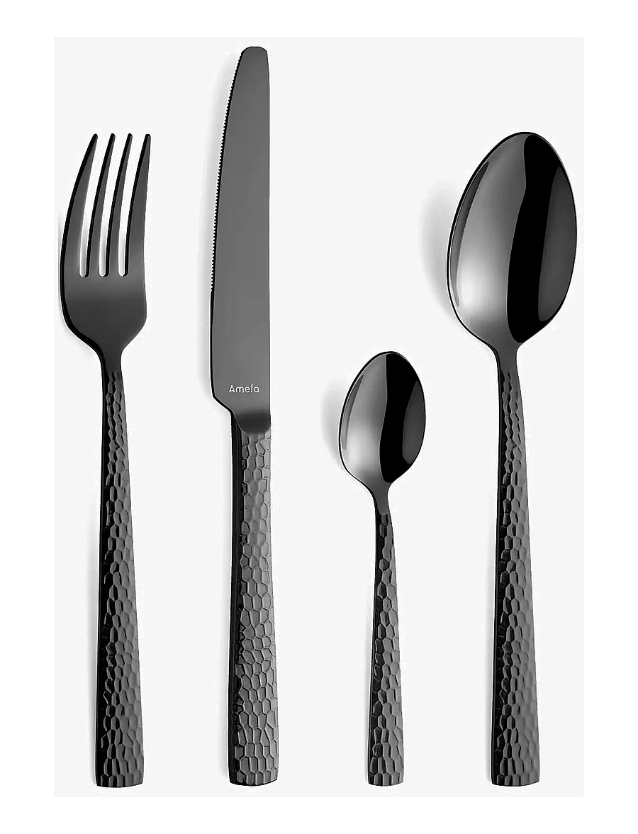 Amefa - Felicity Cutlery Set 24-pcs - söögiriistakomplektid - black - 0