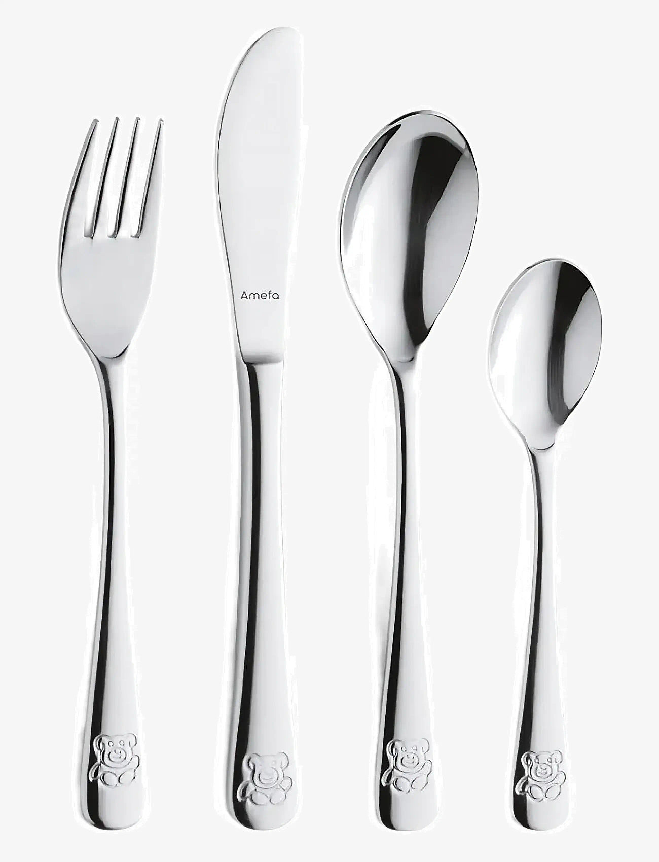 Amefa - Children Cutlery Set Teddy 4-psc - aterimet - stainless sttel - 1