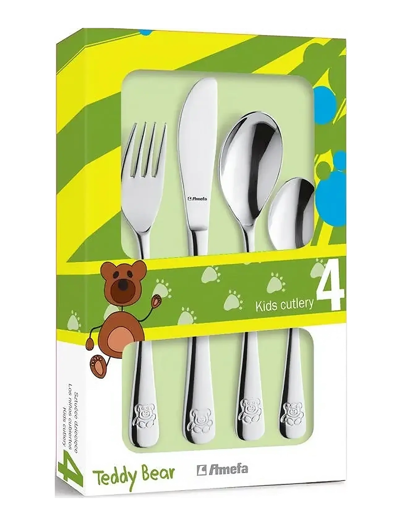 Amefa - Children Cutlery Set Teddy 4-psc - galda piederumi - stainless sttel - 2