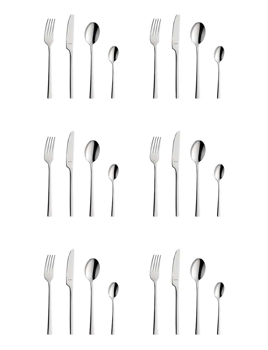 Amefa - Manille Cutlery set 24-psc - söögiriistakomplektid - stainless sttel - 1