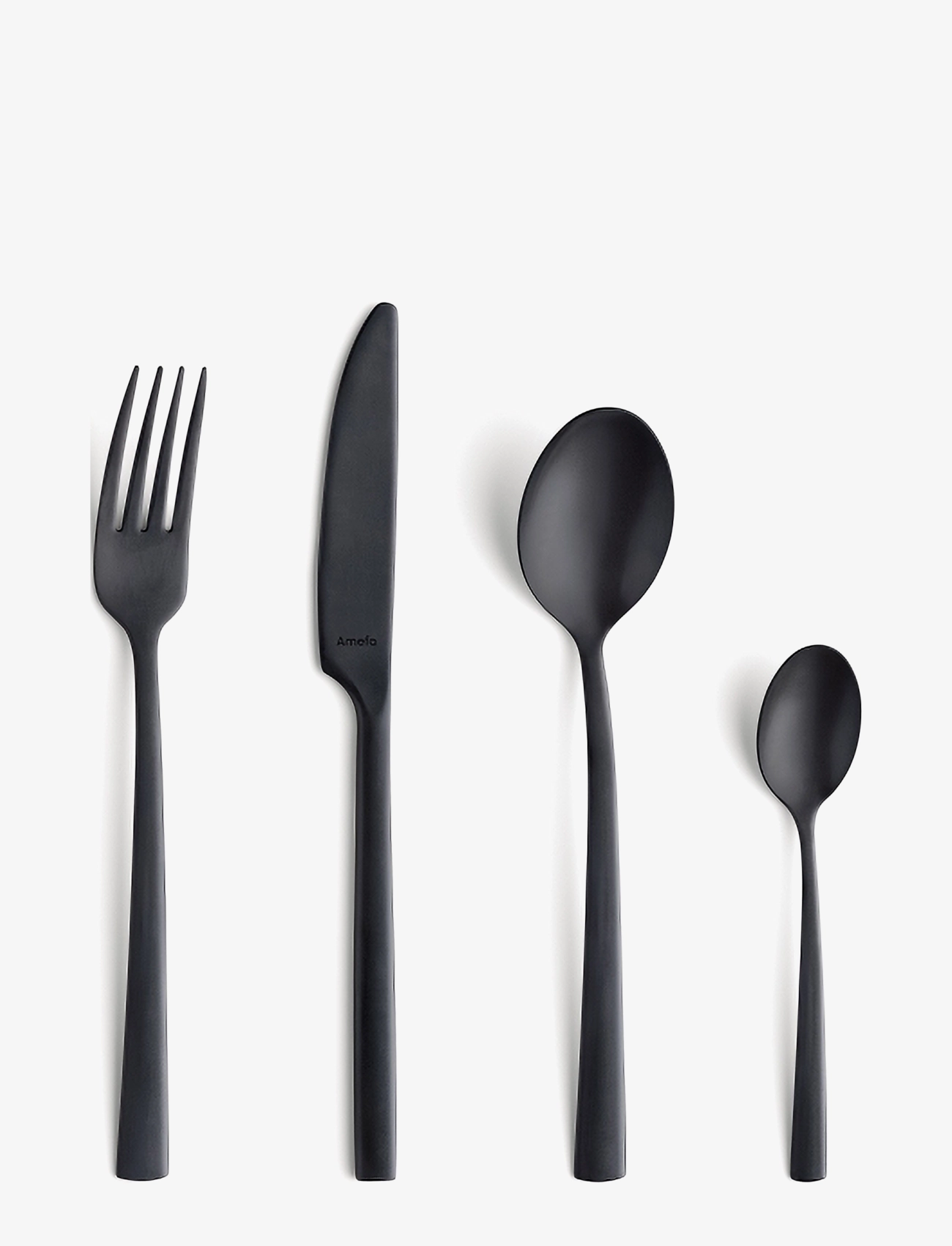 Amefa Manille Cutlery Set 16-Pcs, One Size, Cutlery, Schwarz - Set, Homeware