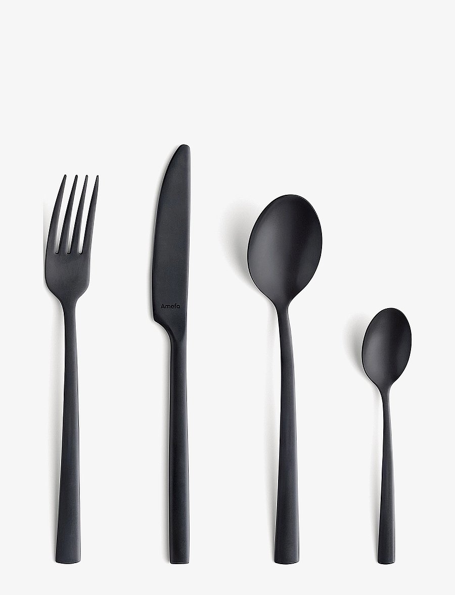 Amefa - Manille Cutlery Set 16-pcs - söögiriistakomplektid - black - 0