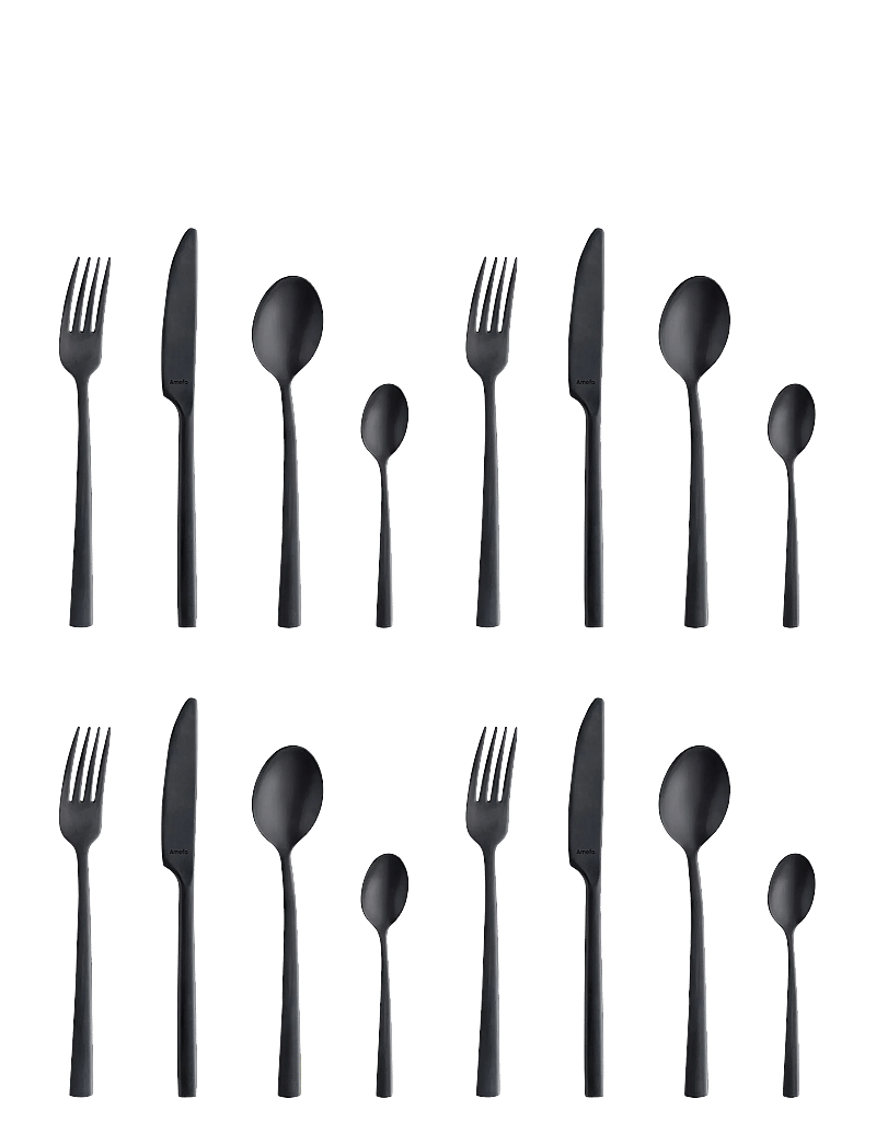 Amefa - Manille Cutlery Set 16-pcs - söögiriistakomplektid - black - 1