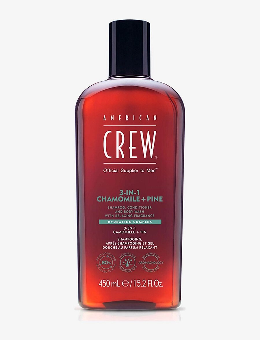 American Crew - Hair&Body 3-in-1 Chamomile + Pine 450.0 ML - shower gels - clear - 0