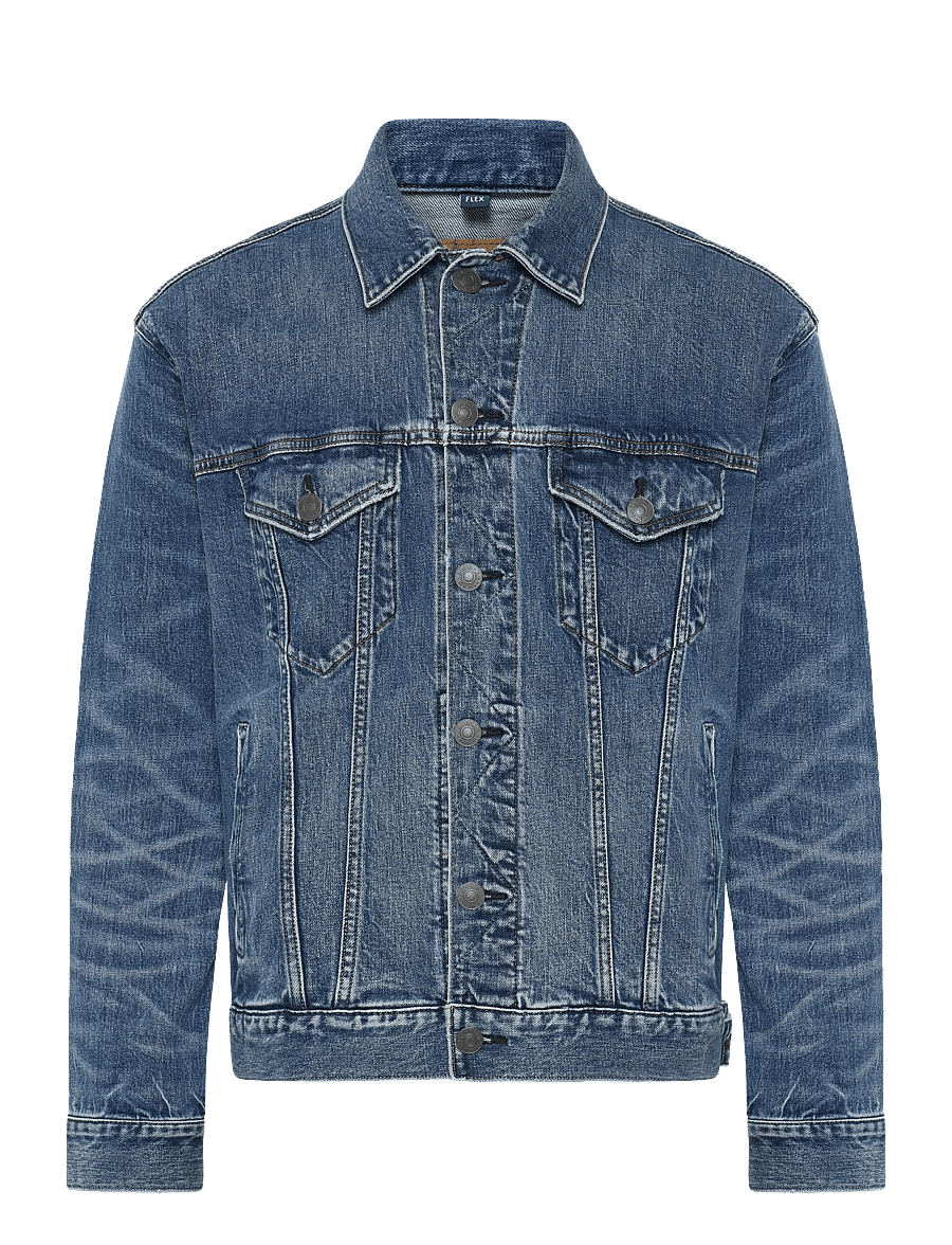 American Eagle - INDIGO CLASSIC DENIM TRUCKER JACKET - uforede denimjakker - light blue - 1