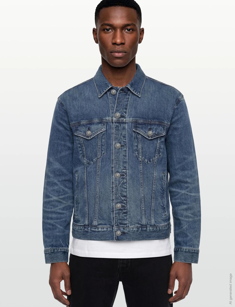 American Eagle - INDIGO CLASSIC DENIM TRUCKER JACKET - uforede denimjakker - light blue - 3
