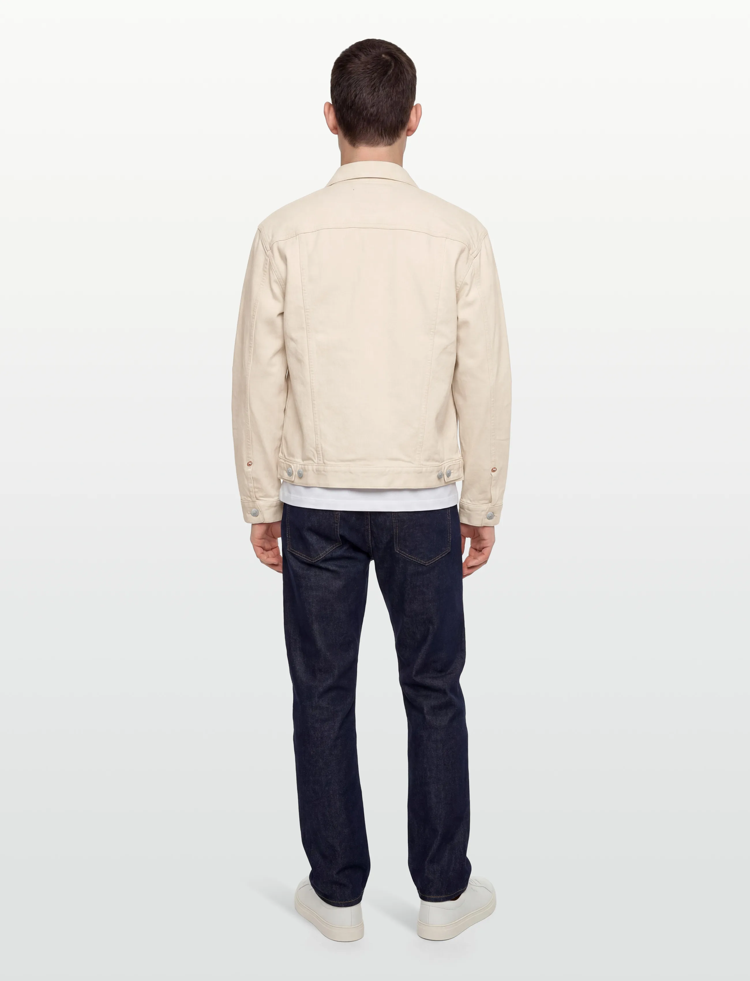 American Eagle - ECRU CLASSIC DENIM TRUCKER  JACKET - natural - 4