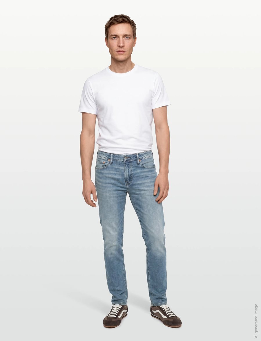 American Eagle - MEDIUM CLEAN ORIGINAL STRAIGHT - normale jeans - campus brights - 0