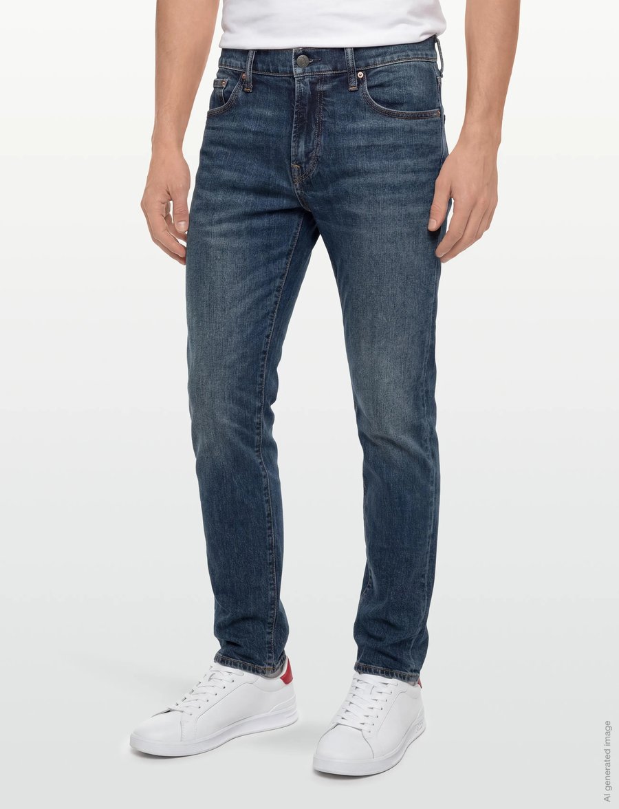 American Eagle - INTL EXCLUSIVE MEDIUM CLEAN SLIM STRAIGHT - slim fit -farkut - classic medium - 3