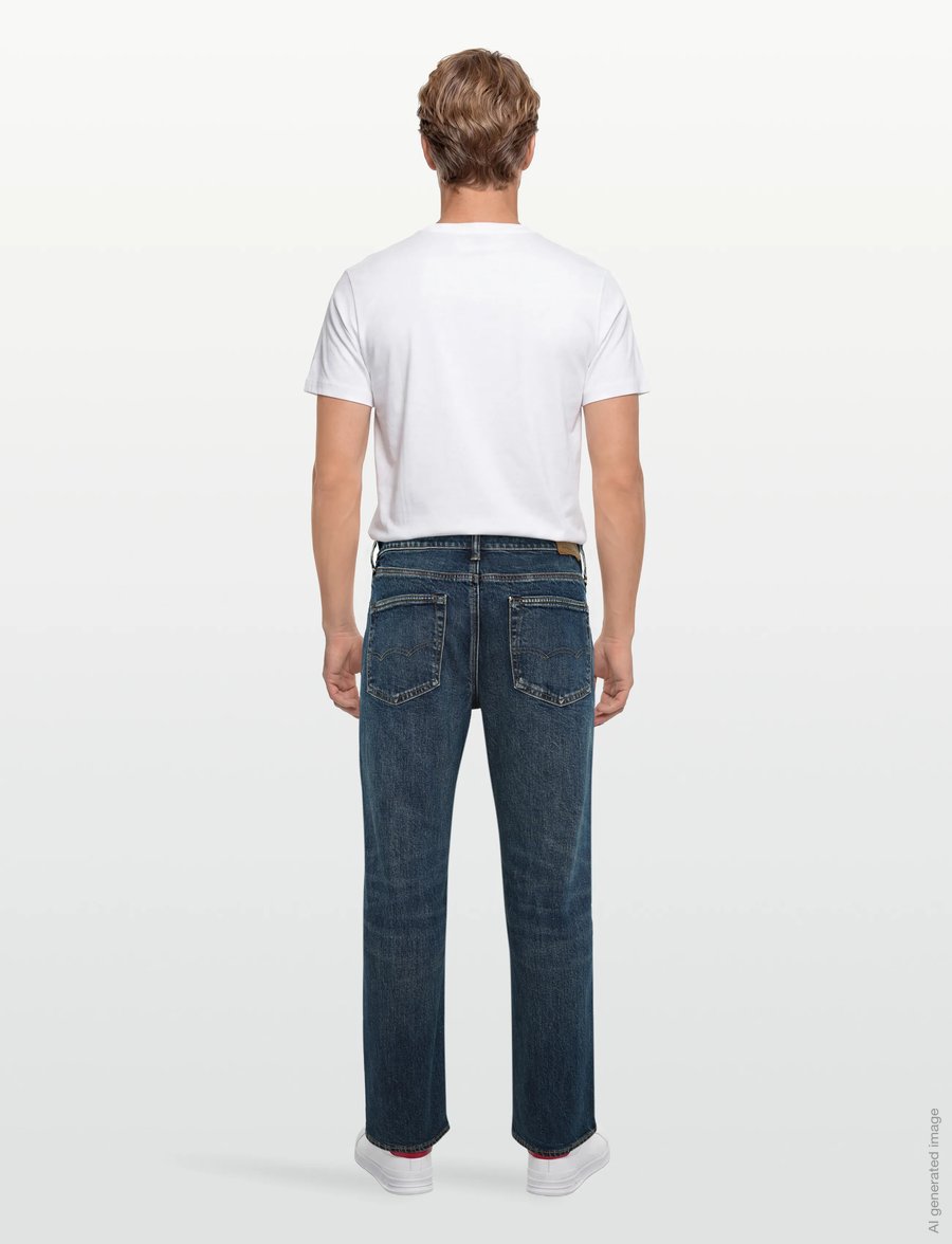 American Eagle - INTL EXCLUSIVE MEDIUM CLEAN SLIM STRAIGHT - slim fit -farkut - classic medium - 4