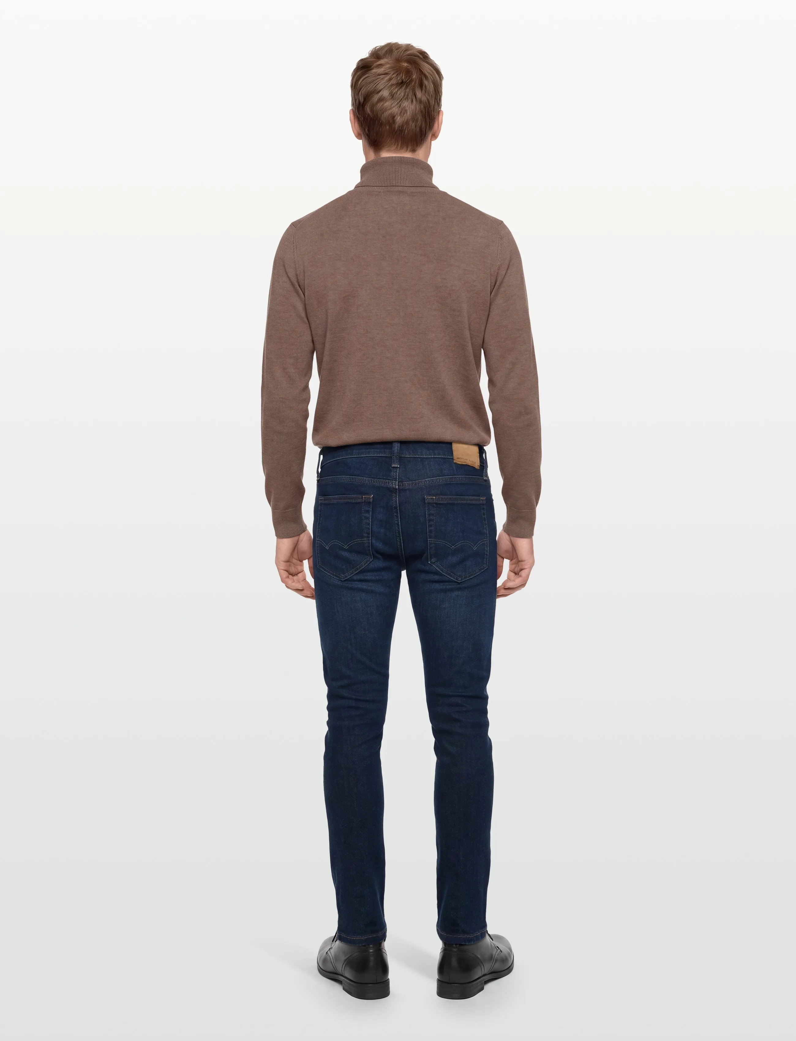 American Eagle - DARK CLEAN SLIM FIT - slim jeans - high tide - 4
