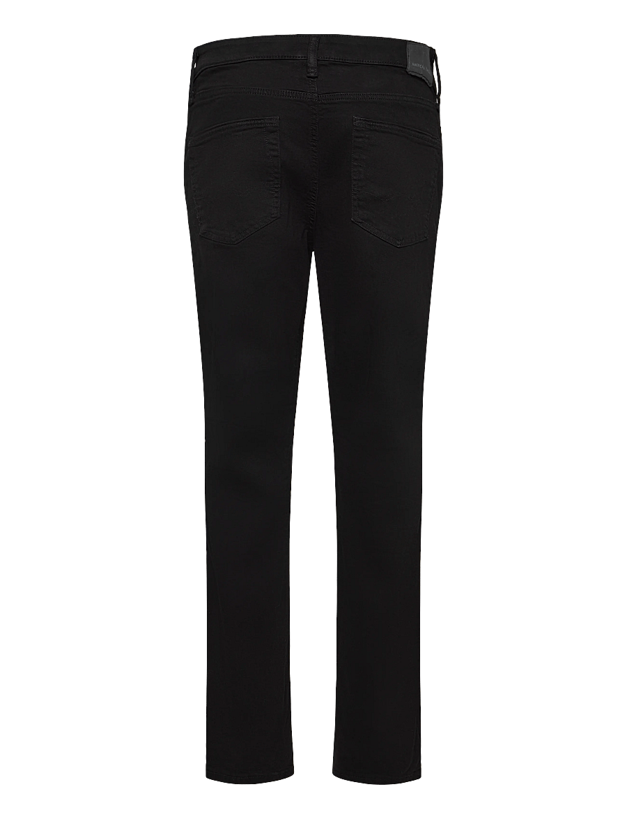 American Eagle - BLACK CLEAN ATHLETIC FIT - tapered jeans - black - 1