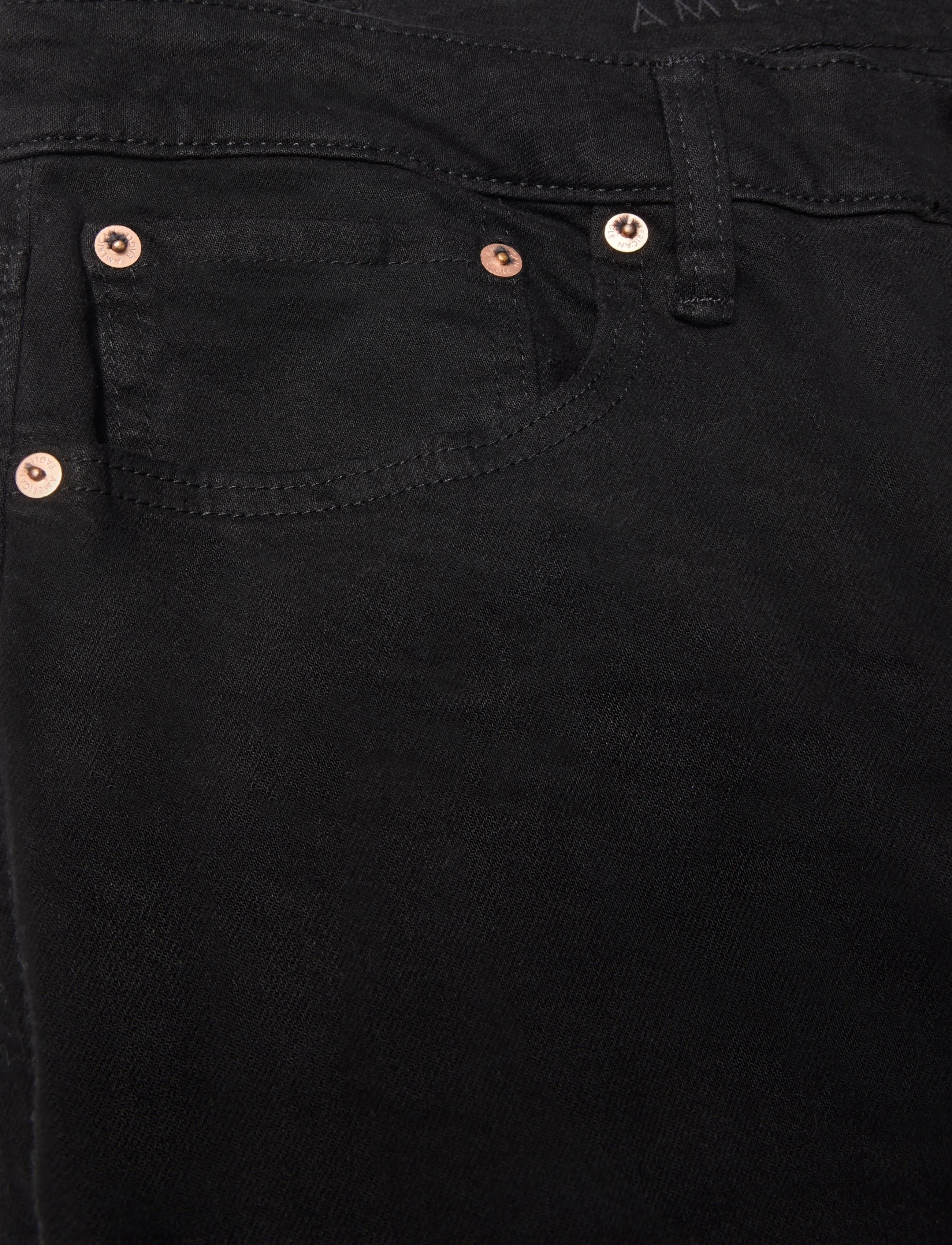 American Eagle - BLACK CLEAN ATHLETIC FIT - black - 2