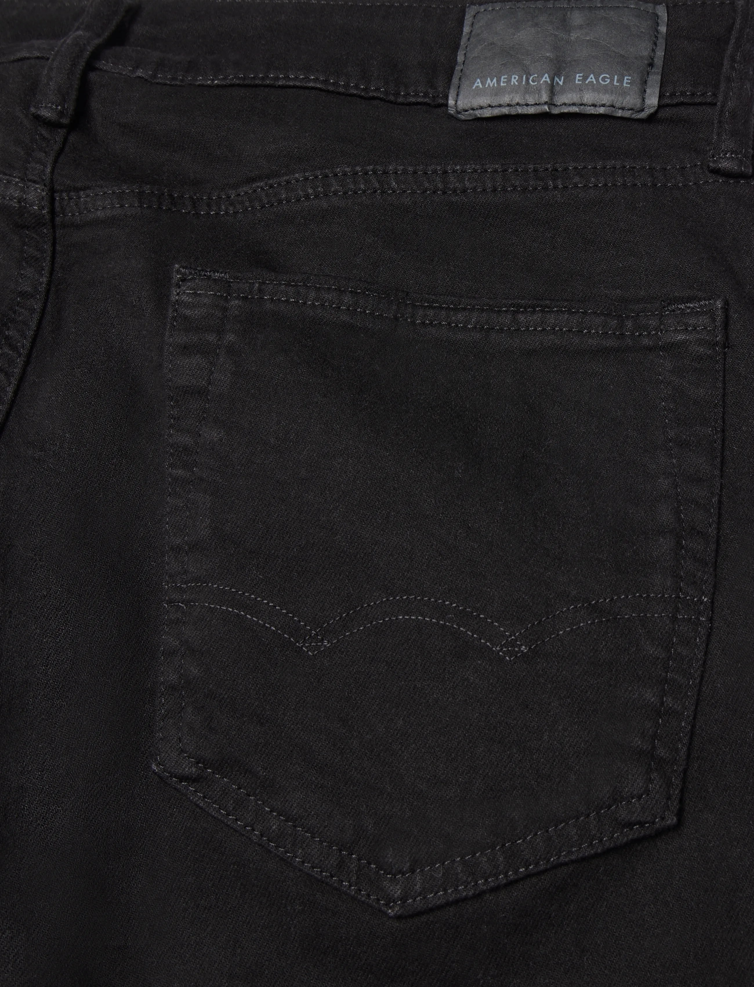 American Eagle - BLACK CLEAN ATHLETIC FIT - black - 4