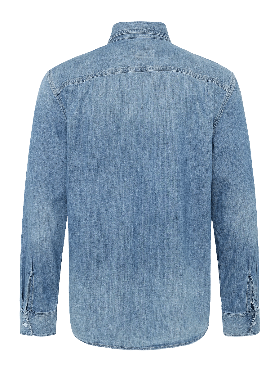 American Eagle - CF CSC DENIM SHIRT - denimskjorter - light wash - 1