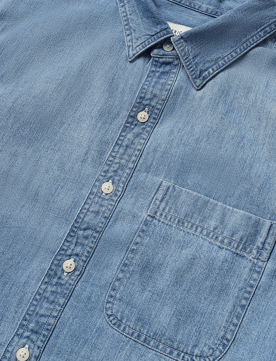 American Eagle - CF CSC DENIM SHIRT - denimskjorter - light wash - 2