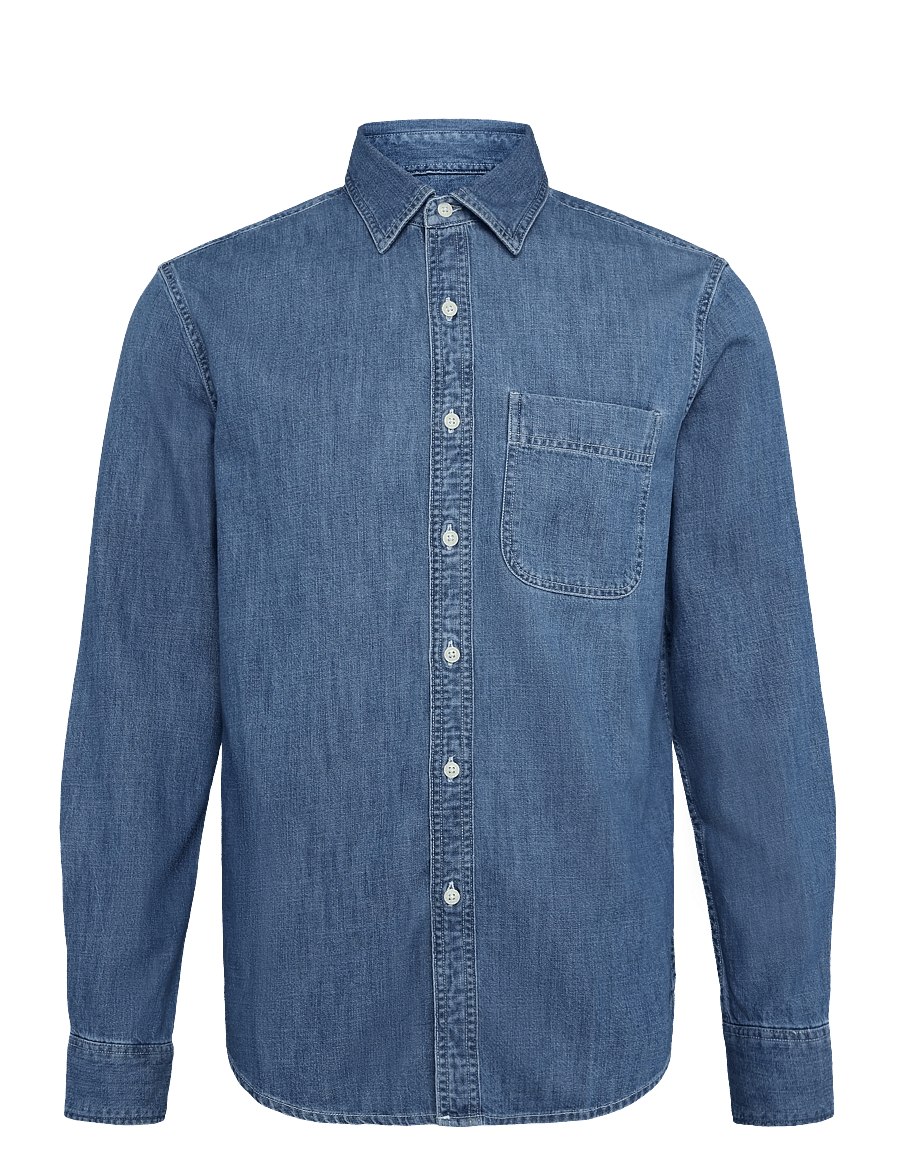 American Eagle - CF CSC DENIM SHIRT - denimskjorter - medium wash - 1