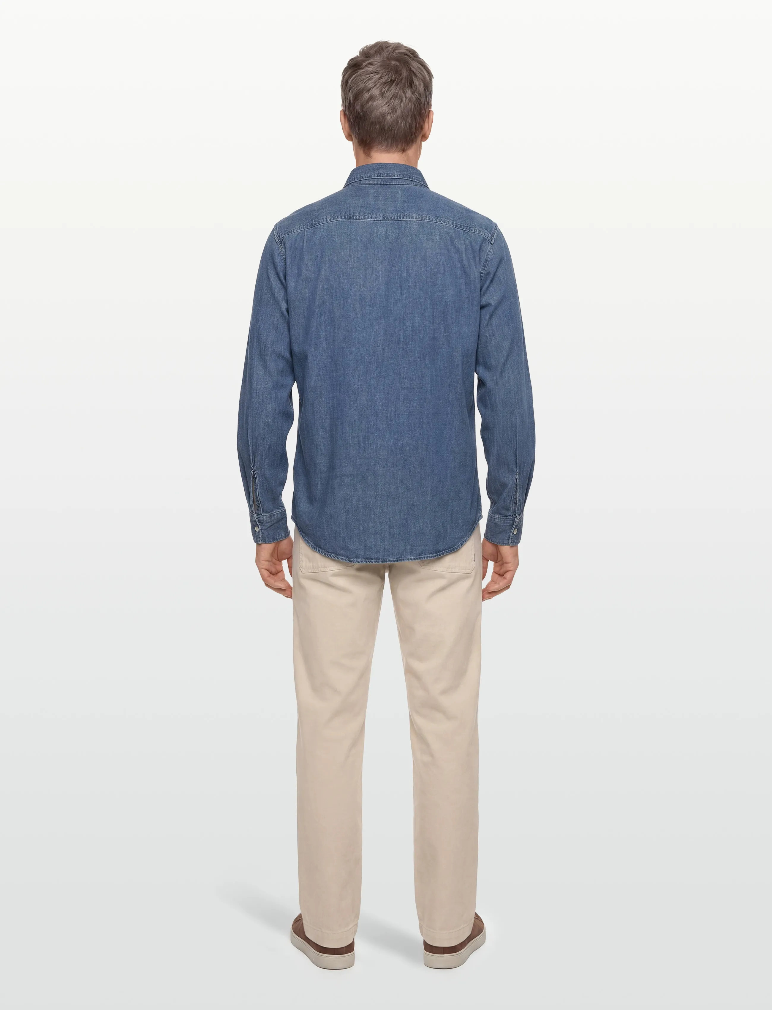 American Eagle - CF CSC DENIM SHIRT - denimskjorter - medium wash - 4