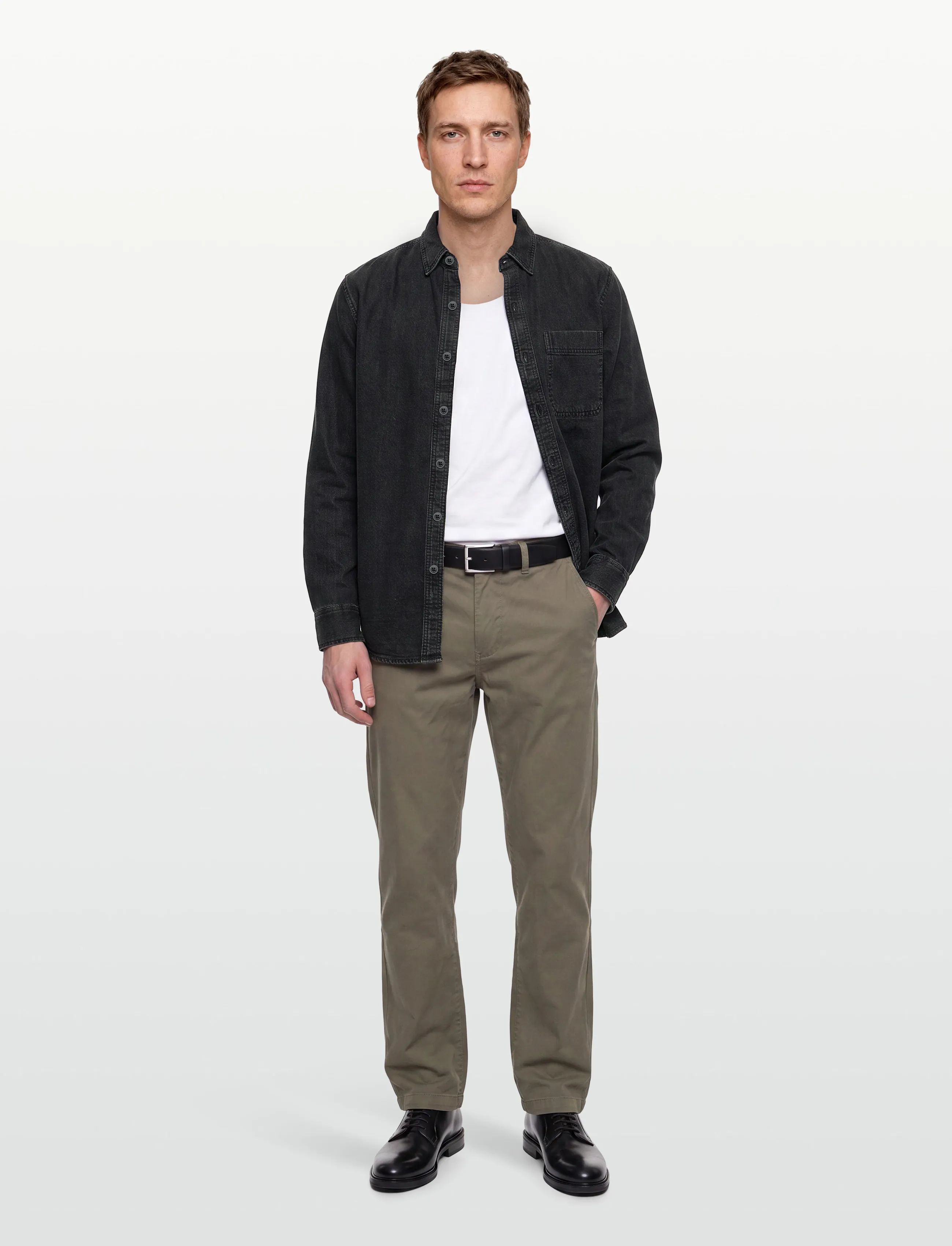 American Eagle 2390 Cf Csc Black Denim Shirt, L, Shirts, Schwarz - Männerswear