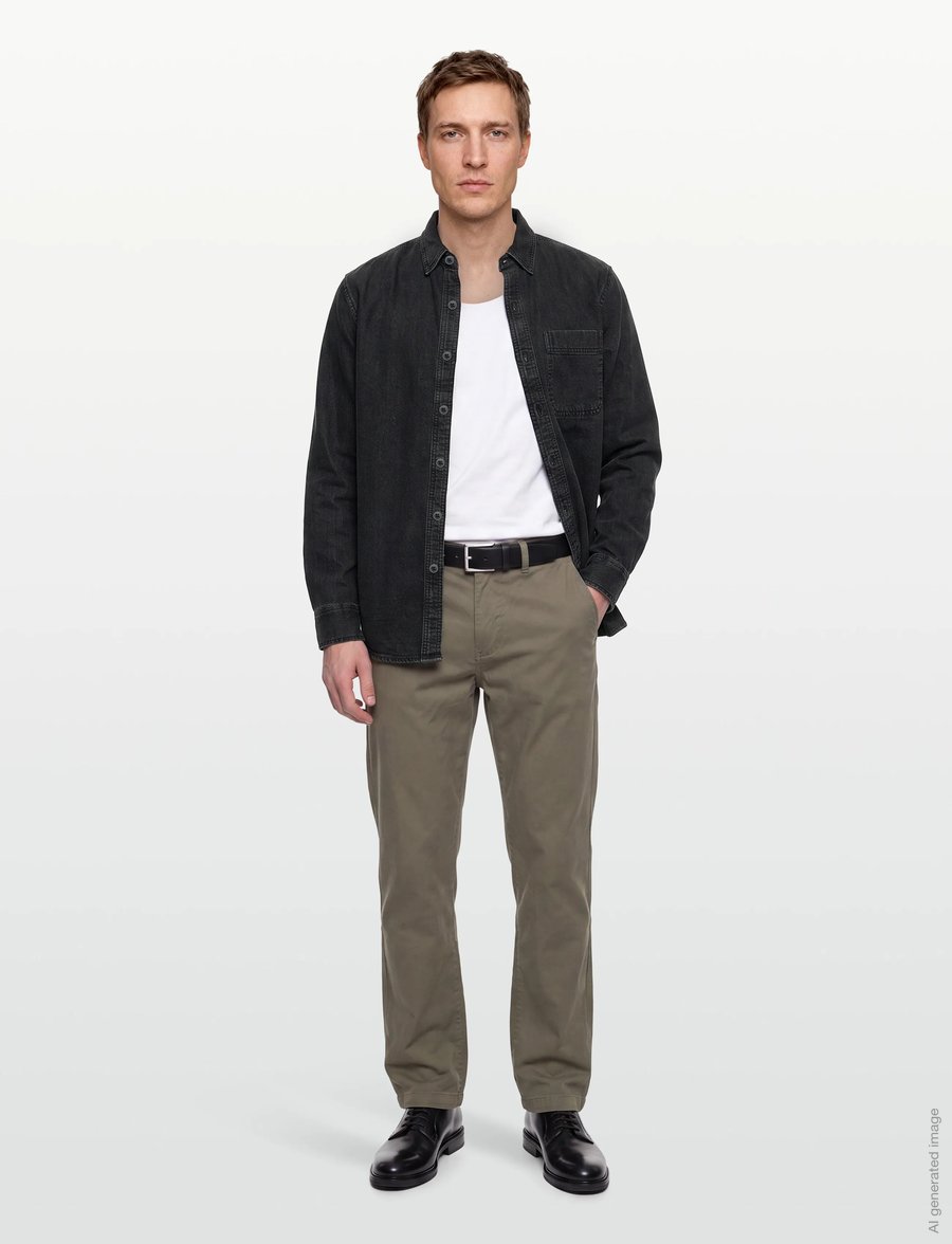 American Eagle - 2390 CF CSC BLACK DENIM SHIRT - teksasärgid - 1 year black wash - 0