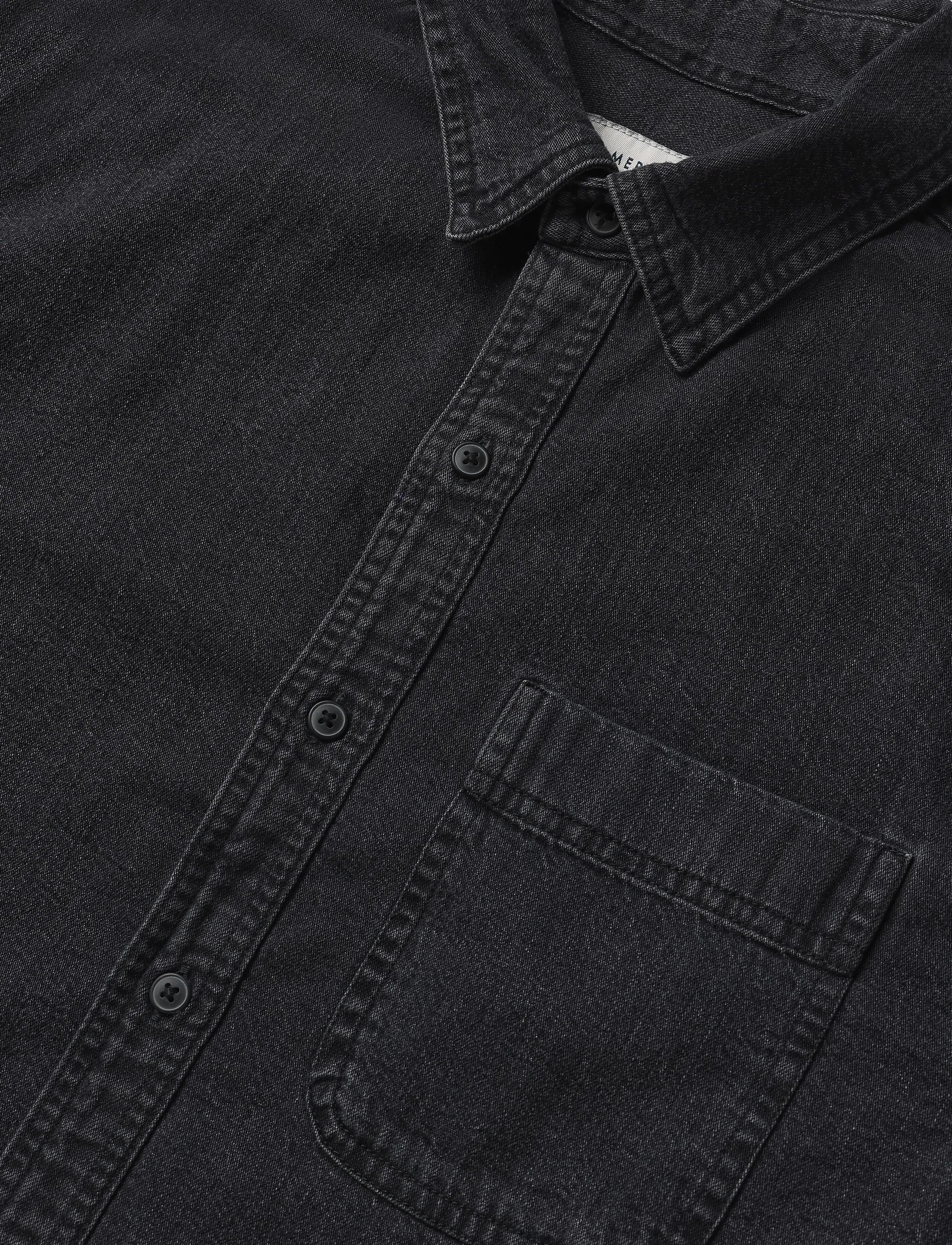 American Eagle - 2390 CF CSC BLACK DENIM SHIRT - 1 year black wash - 2