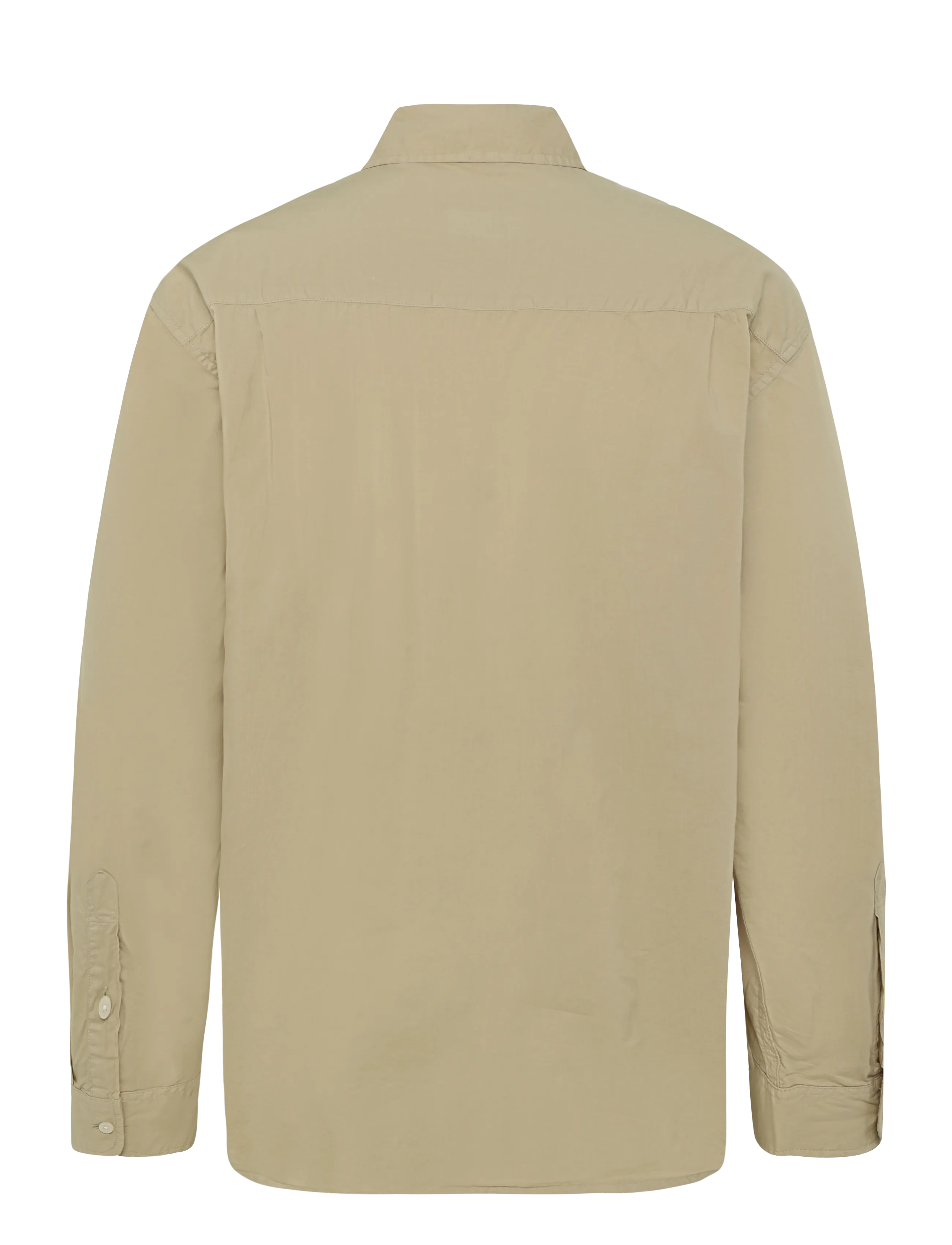 American Eagle - FADED KHAKI OVERSIZED CSC GARMENT DYE POPLIN SHIRT - casual skjortor - dune khaki - 1