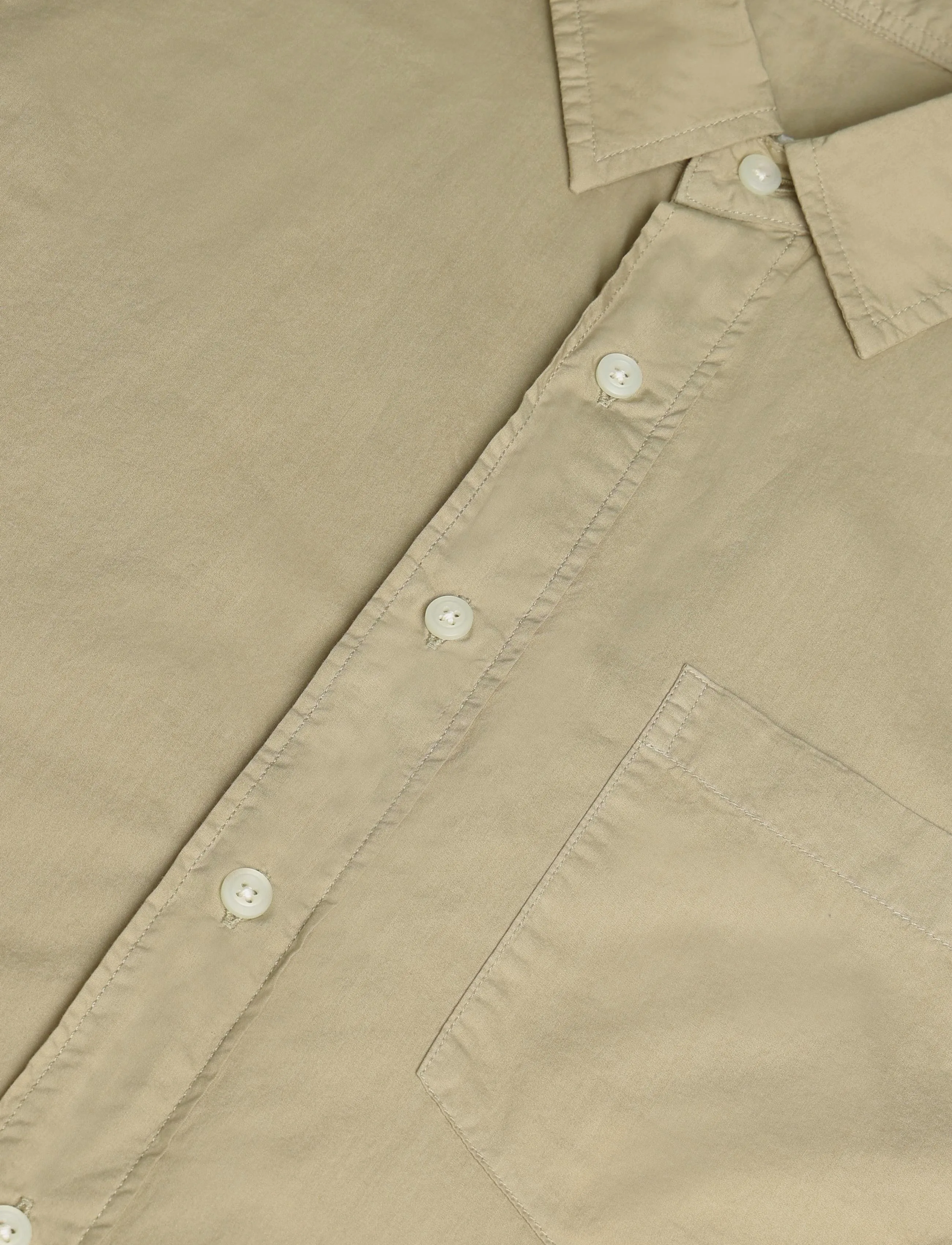 American Eagle - FADED KHAKI OVERSIZED CSC GARMENT DYE POPLIN SHIRT - casual skjortor - dune khaki - 2