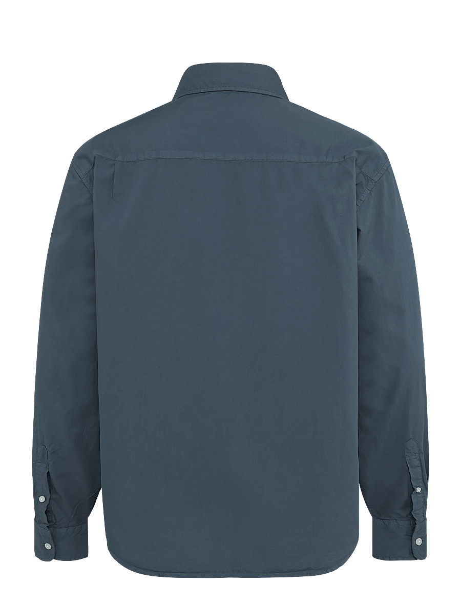 American Eagle - POSTAL NAVY OVERSIZED CSC GARMENT DYE POPLIN SHIRT - freizeithemden - rich navy - 2