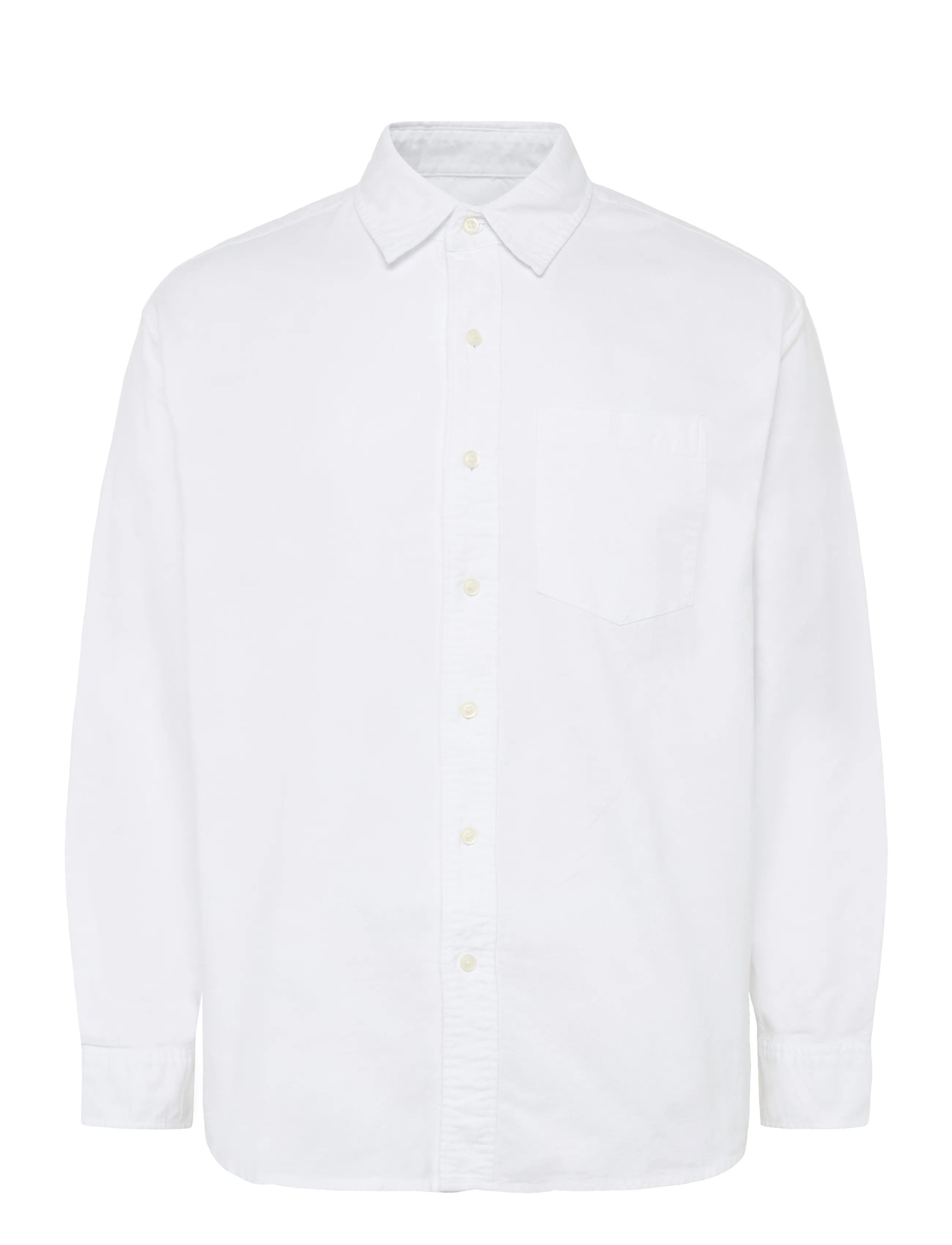 American Eagle WHITE OVERSIZED CSC YD OXFORD SHIRT - Skjorter - WHITE / white