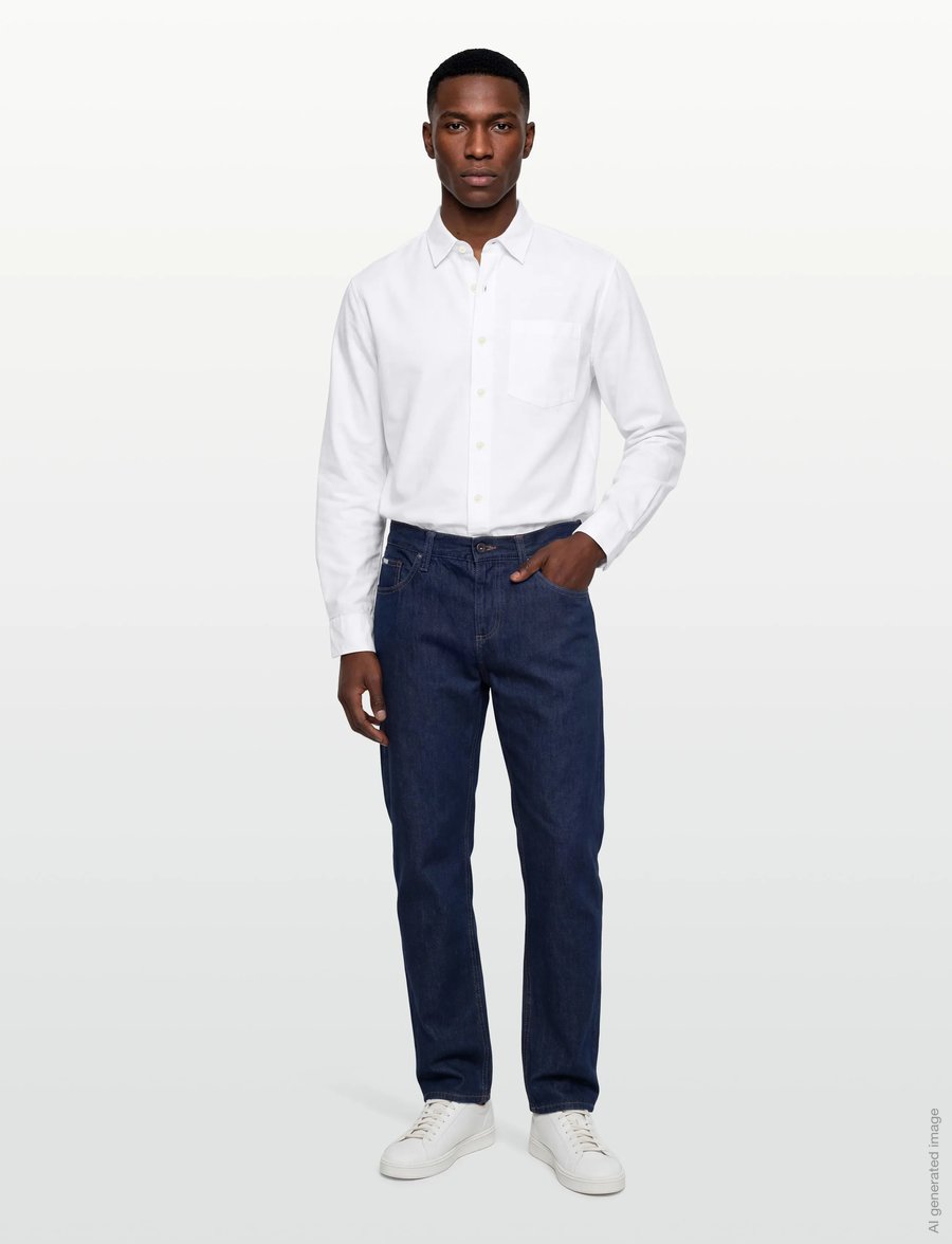 American Eagle - WHITE OVERSIZED CSC YD OXFORD SHIRT - oxfordi särgid - white - 0