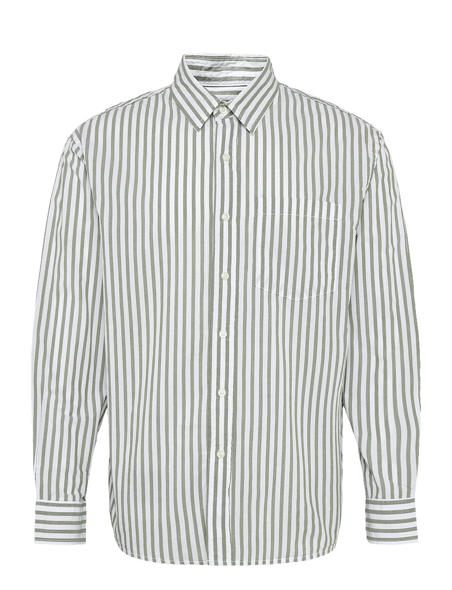 American Eagle - OVERSIZED CSC POPLIN SHIRT - randiga skjortor - earthy vibes - 1