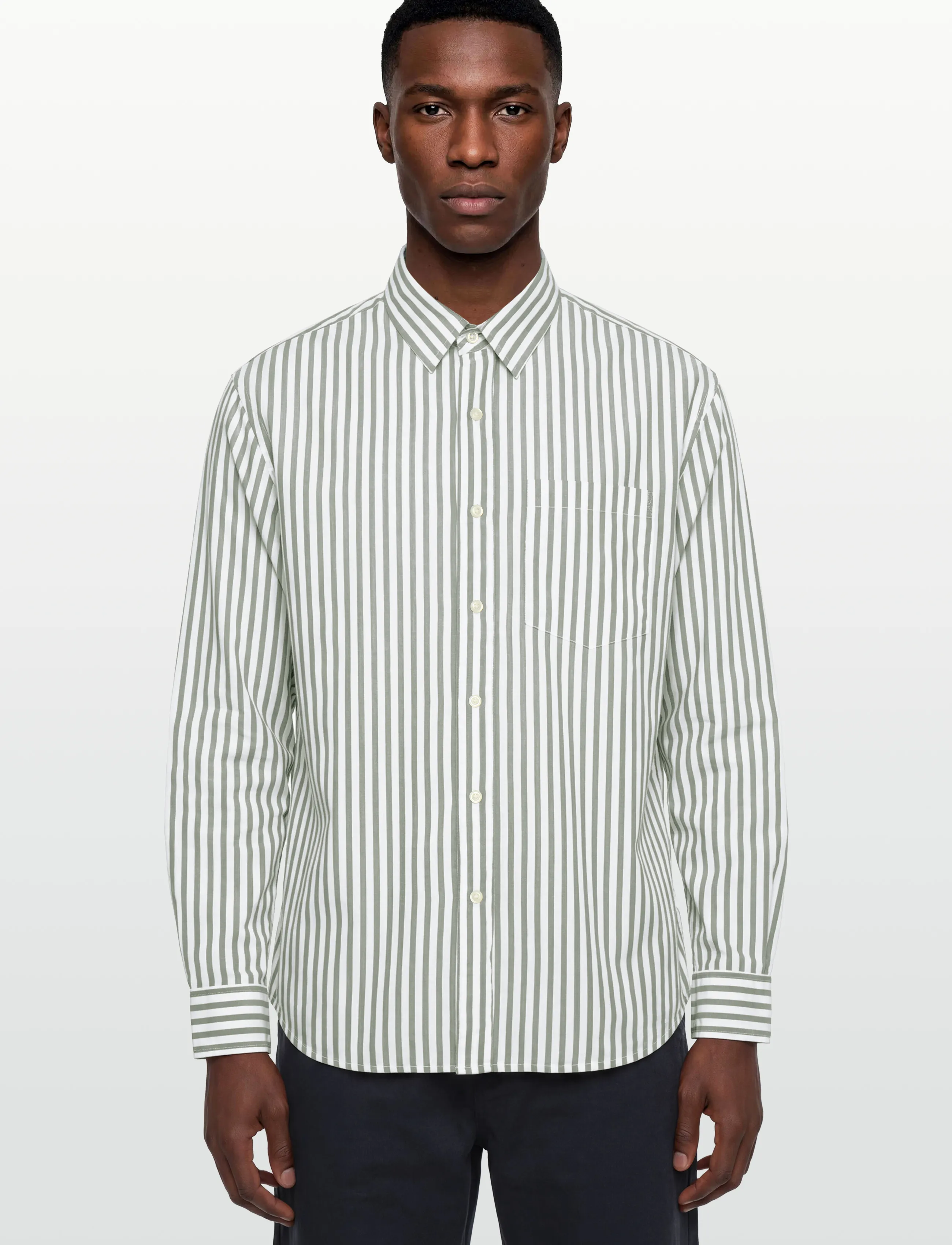 American Eagle - OVERSIZED CSC POPLIN SHIRT - randiga skjortor - earthy vibes - 3