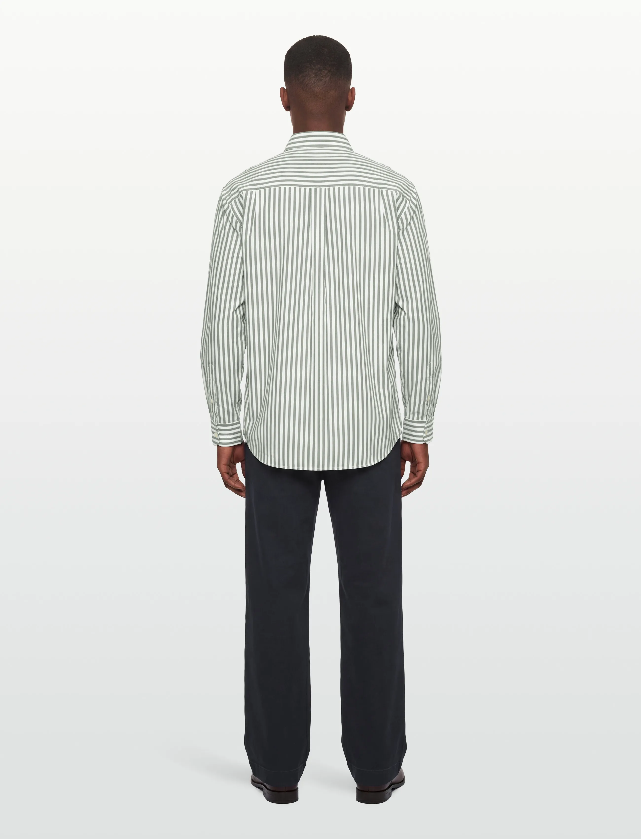 American Eagle - OVERSIZED CSC POPLIN SHIRT - randiga skjortor - earthy vibes - 4