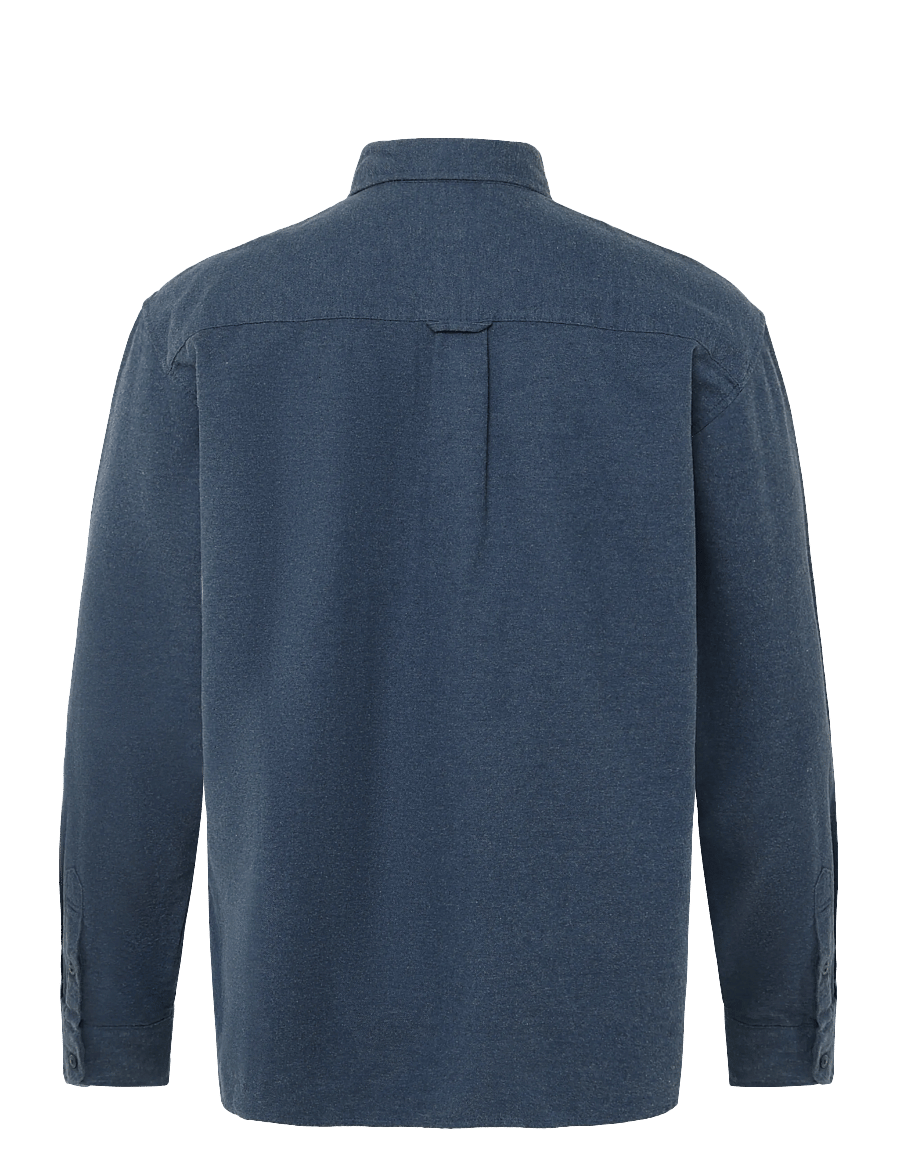 American Eagle - INDIGO BLOSSOM OVERSIZED BD BIRCH FLANNEL SHIRT - flannel-skjorter - navy - 1
