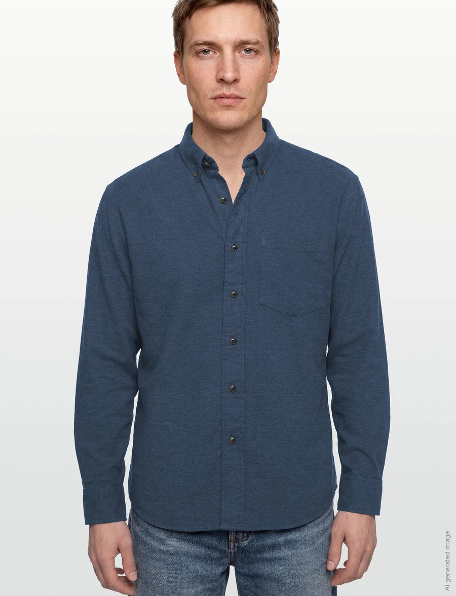 American Eagle - INDIGO BLOSSOM OVERSIZED BD BIRCH FLANNEL SHIRT - flanell-hemden - navy - 3