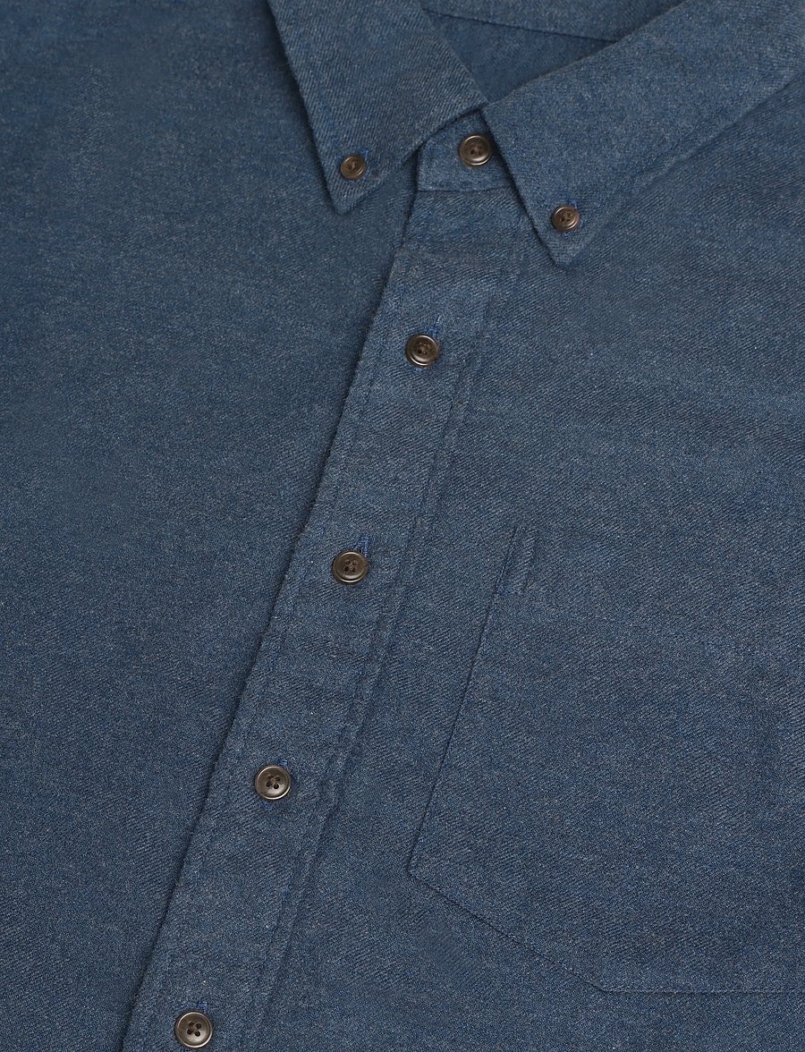 American Eagle - INDIGO BLOSSOM OVERSIZED BD BIRCH FLANNEL SHIRT - flannel-skjorter - navy - 2