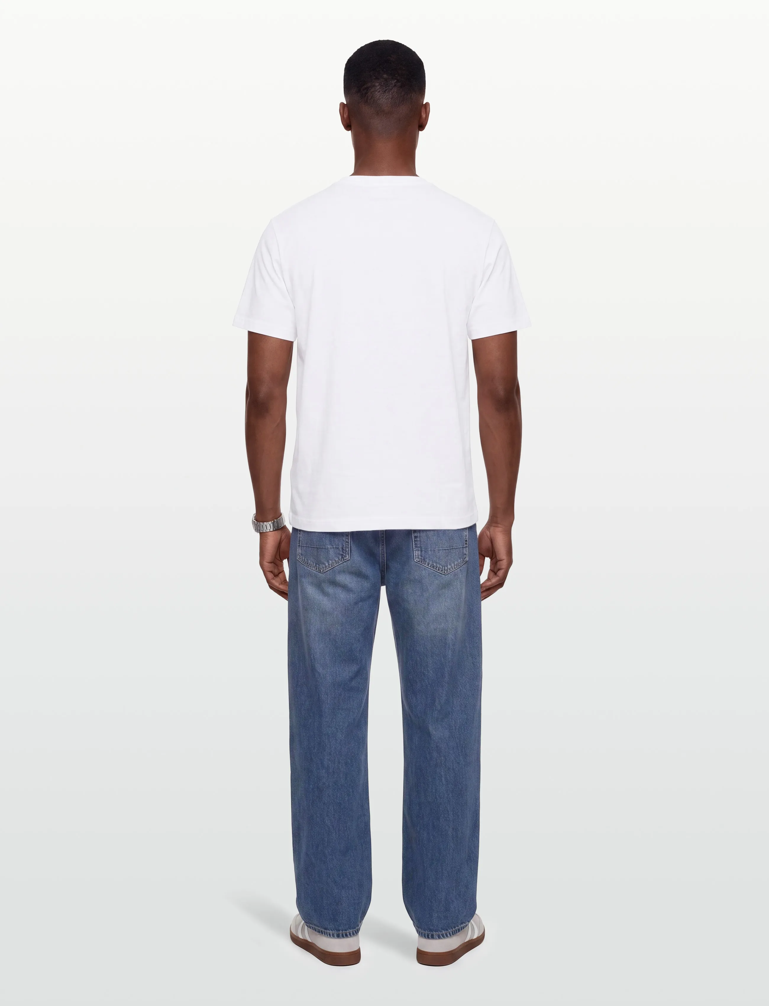 American Eagle - G SS INTL ELEVATED SET IN TEE- PC DYE + SERIOUSLY SOFT WASH - short-sleeved t-shirts - air white - 4