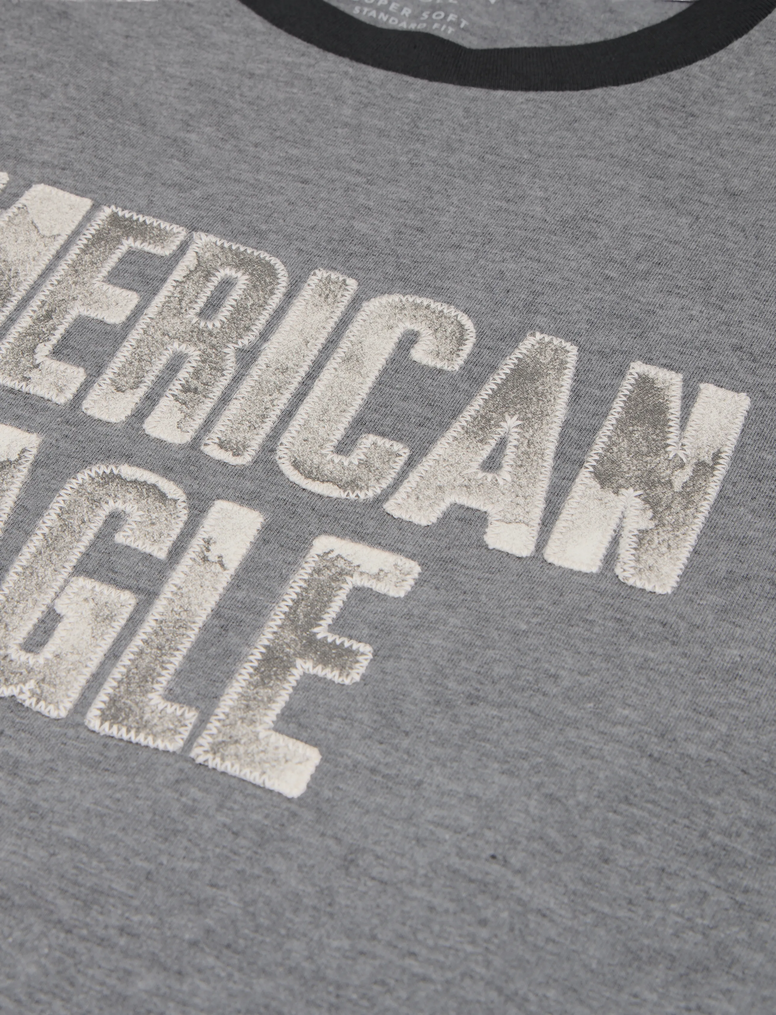 American Eagle - G SS INTL ELEVATED SET IN RINGER TEE- PC DYE + SERIOUSLY SOFT WASH - grey - 2