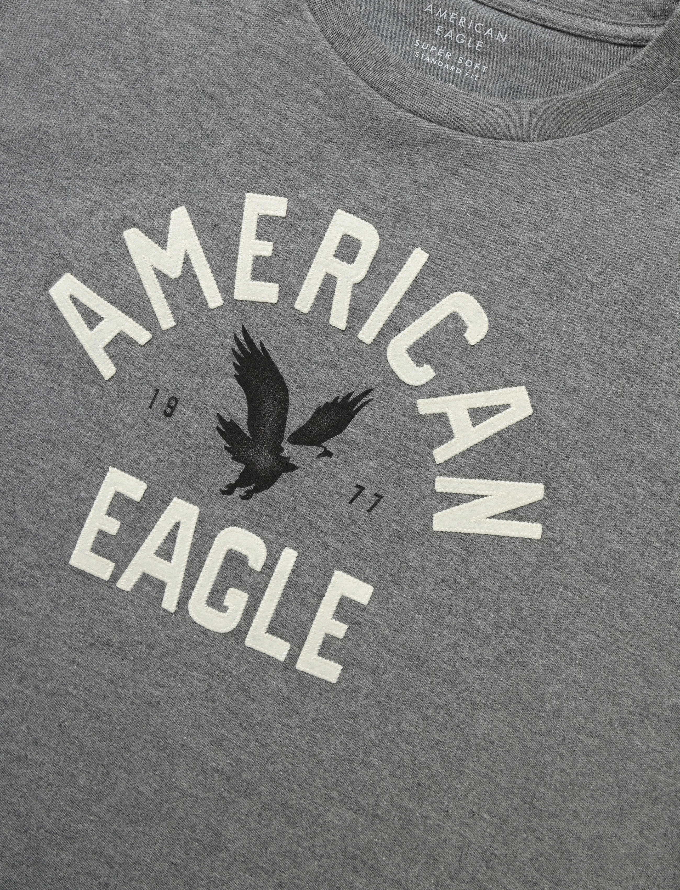 American Eagle - G SS SP2 SET IN TEE- CVC + SERIOUSLY SOFT WASH - heather gray - 2