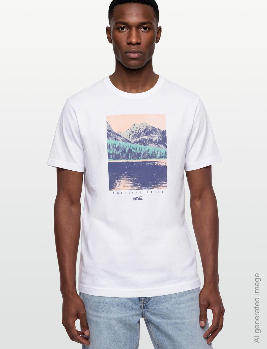 American Eagle - G SS 24/7 SET IN TEE- CVC + SERIOUSLY SOFT WASH - lühikeste varrukatega t-särgid - white - 3
