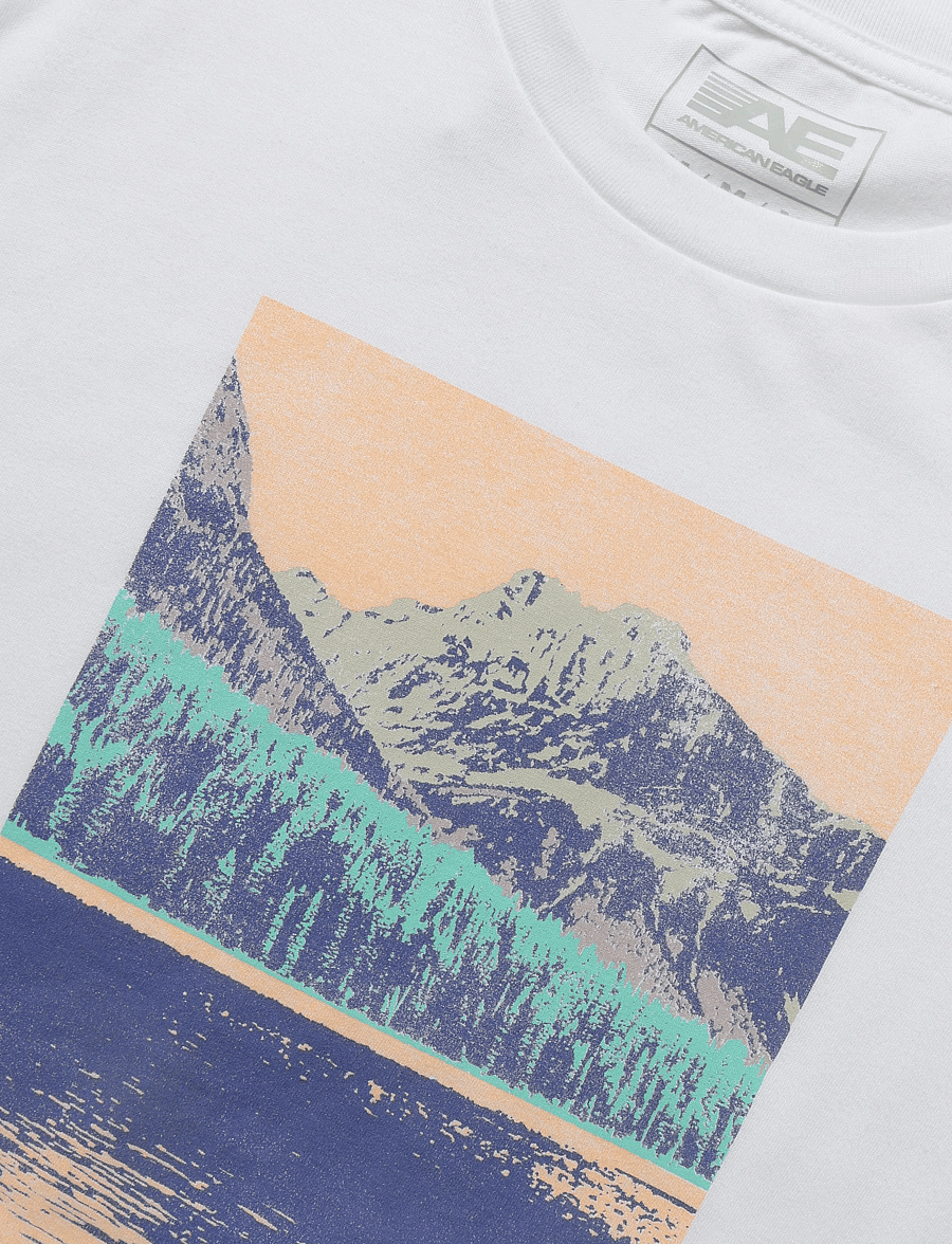 American Eagle - G SS 24/7 SET IN TEE- CVC + SERIOUSLY SOFT WASH - lühikeste varrukatega t-särgid - white - 5