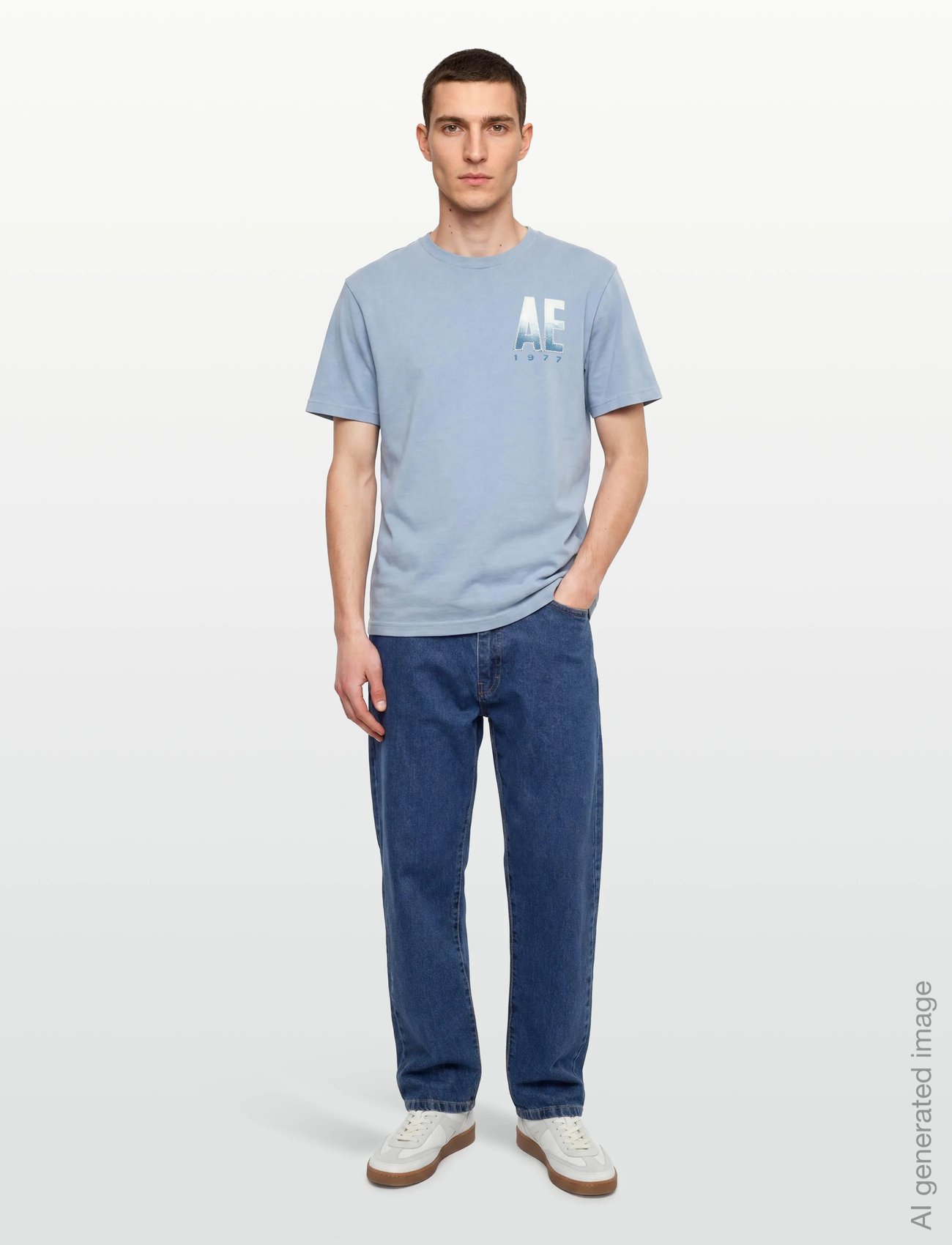 G SS INTL ELEVATED SET IN TEE- CVC FAUX HTHR + SERIOUSLY SOFT WASH - ICE