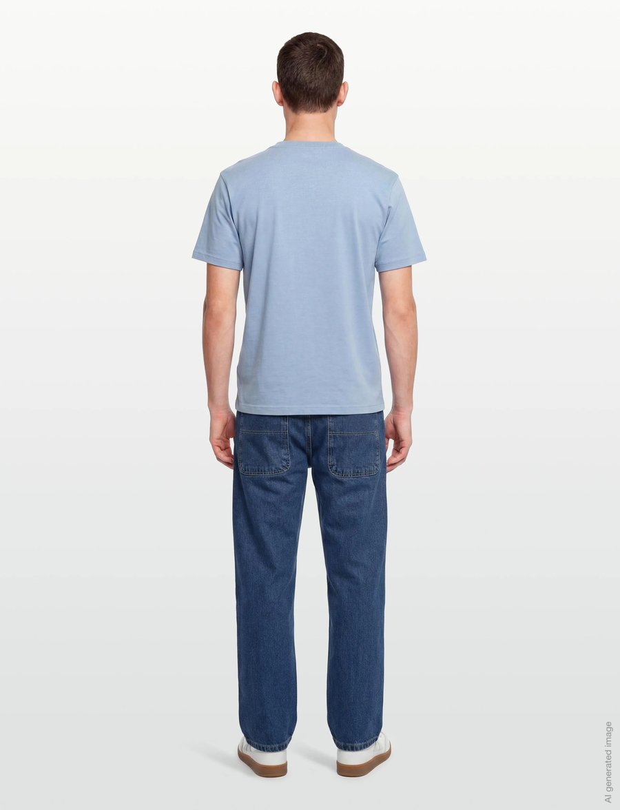 American Eagle - G SS INTL ELEVATED SET IN TEE- CVC FAUX HTHR + SERIOUSLY SOFT WASH - kurzärmelige t-shirts - ice blue - 4