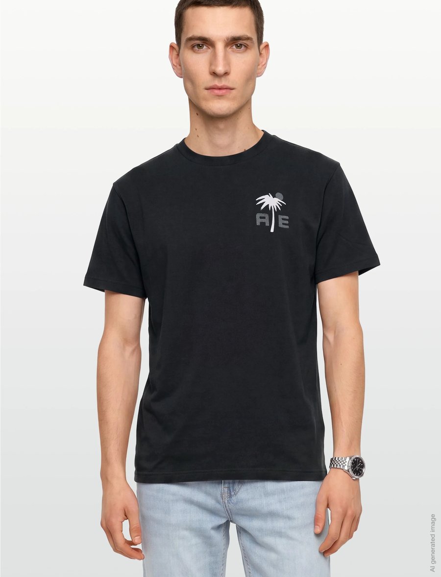 American Eagle - G SS 1 SET IN TEE- PC DYE + SERIOUSLY SOFT WASH - kurzärmelige t-shirts - black - 3