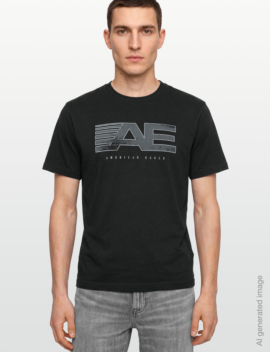 American Eagle - G SS 24/7 SET IN TEE- CVC + SERIOUSLY SOFT WASH - kurzärmelige t-shirts - black - 3