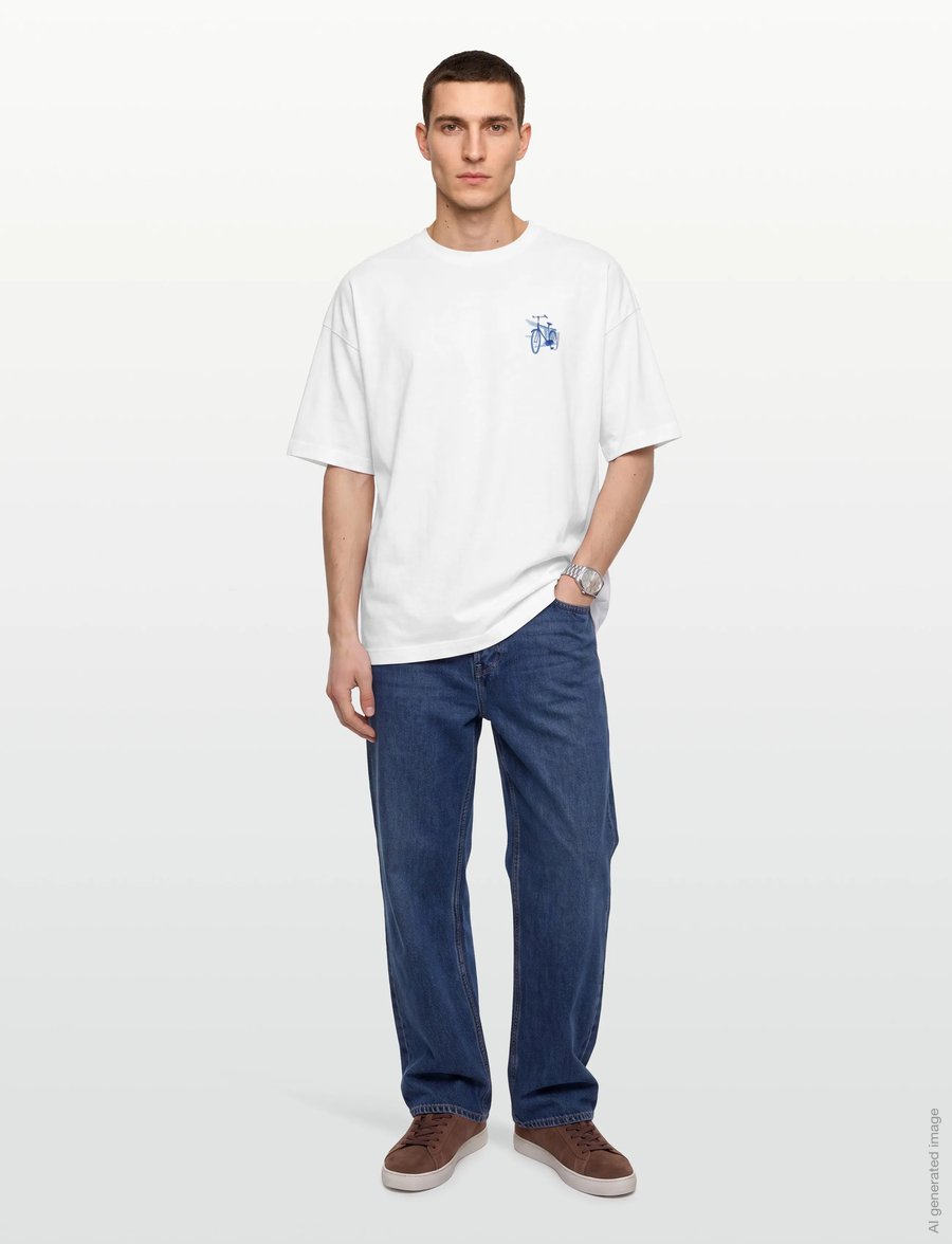 American Eagle - G - SS SET IN OVERSIZED BUTLER JSY - PC DYE + SSW - kurzärmelige t-shirts - white - 0