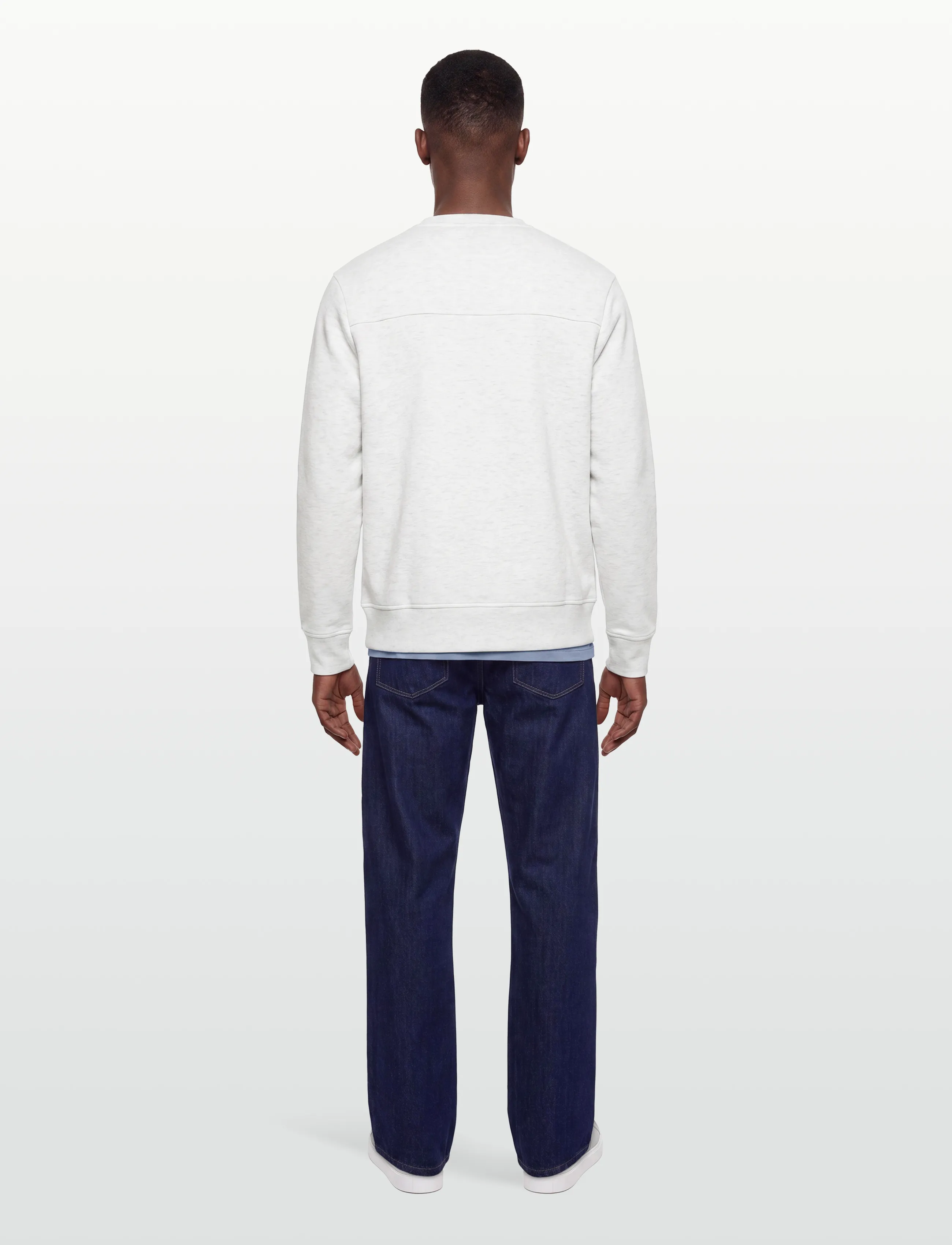 American Eagle - 2264 INTL HEATHER MANCHEGO CREW - sweatshirts - heather frost - 4