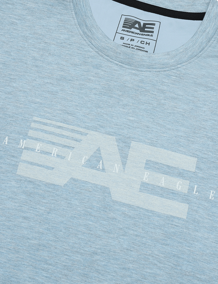 American Eagle - 2264 INTL HEATHER MANCHEGO CREW - sweatshirts - sky blue - 5